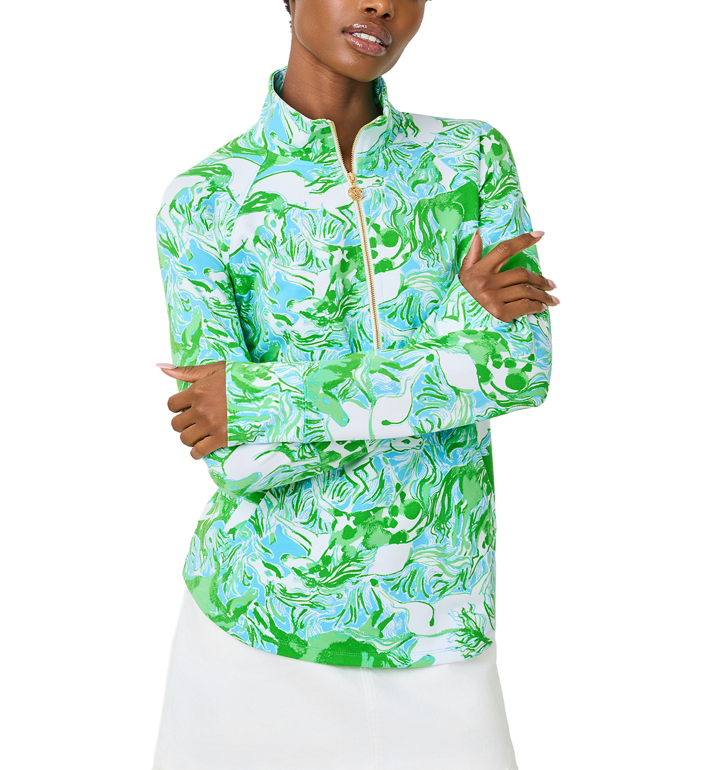 ANDMARY　ボビーガールズトップス Lilly Pulitzer® UPF+ 50 Skipper Popover | Belk