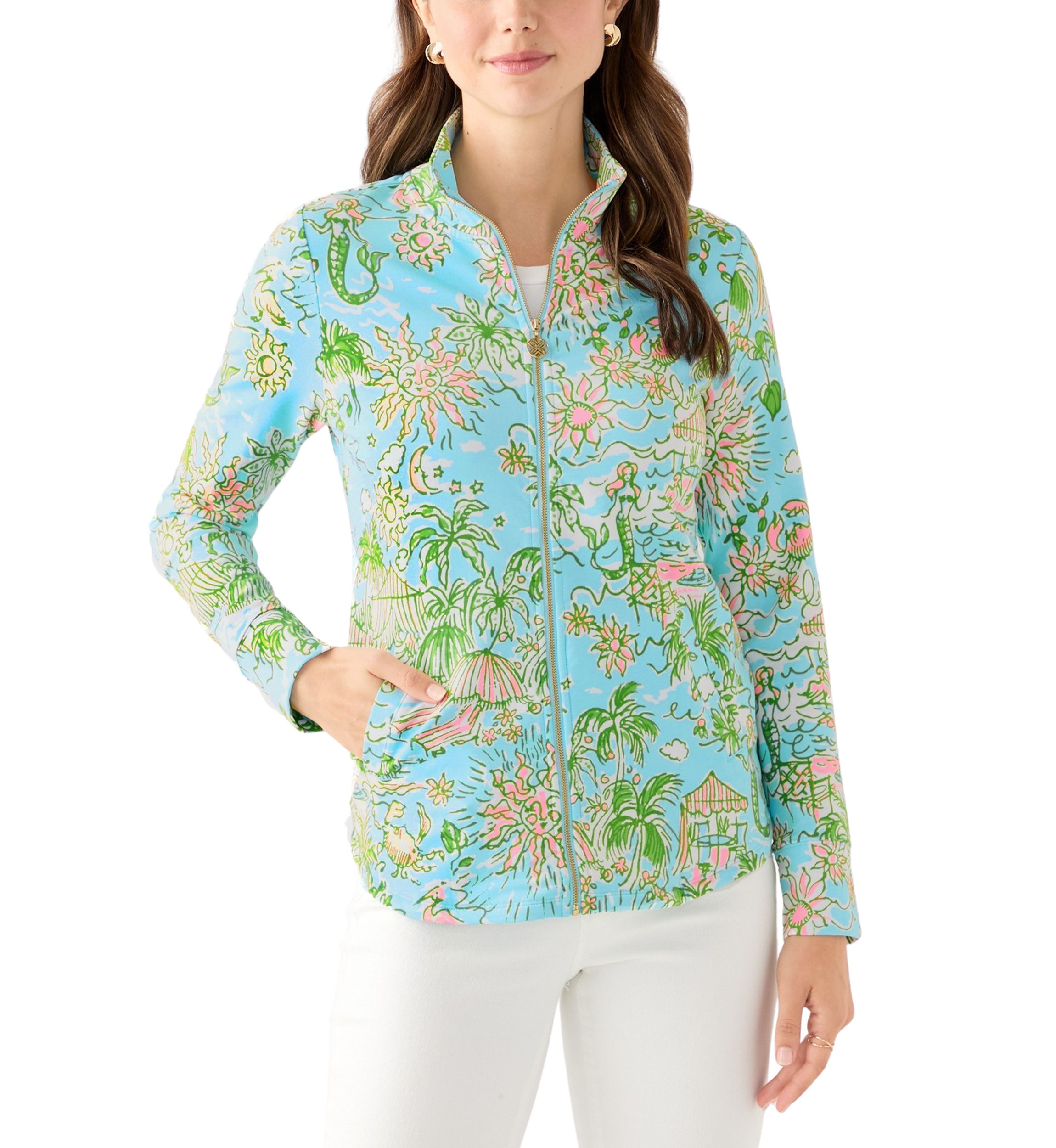 Womens Leona UPF 50+ Full Zip Jacket