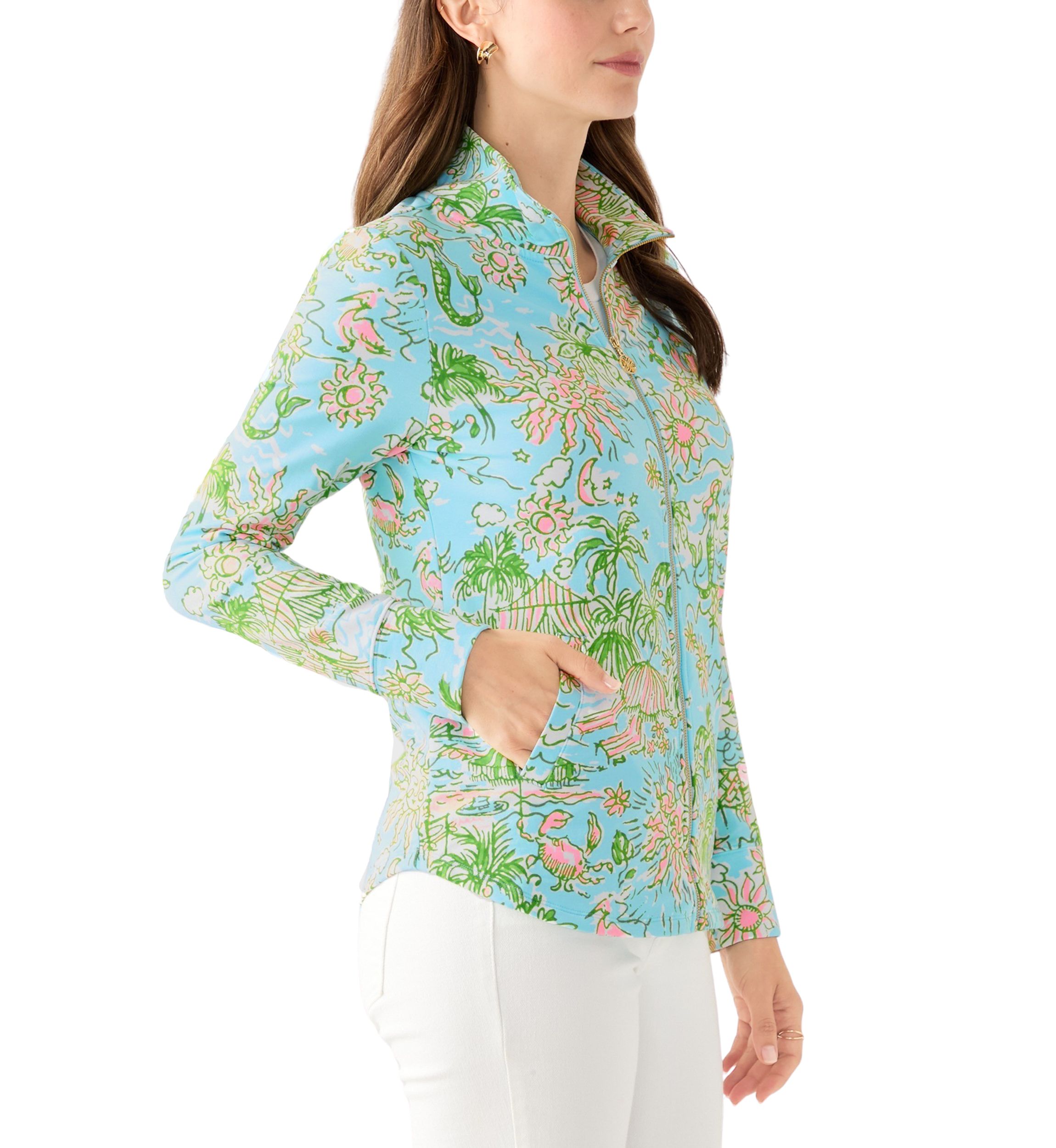 Womens Leona UPF 50+ Full Zip Jacket