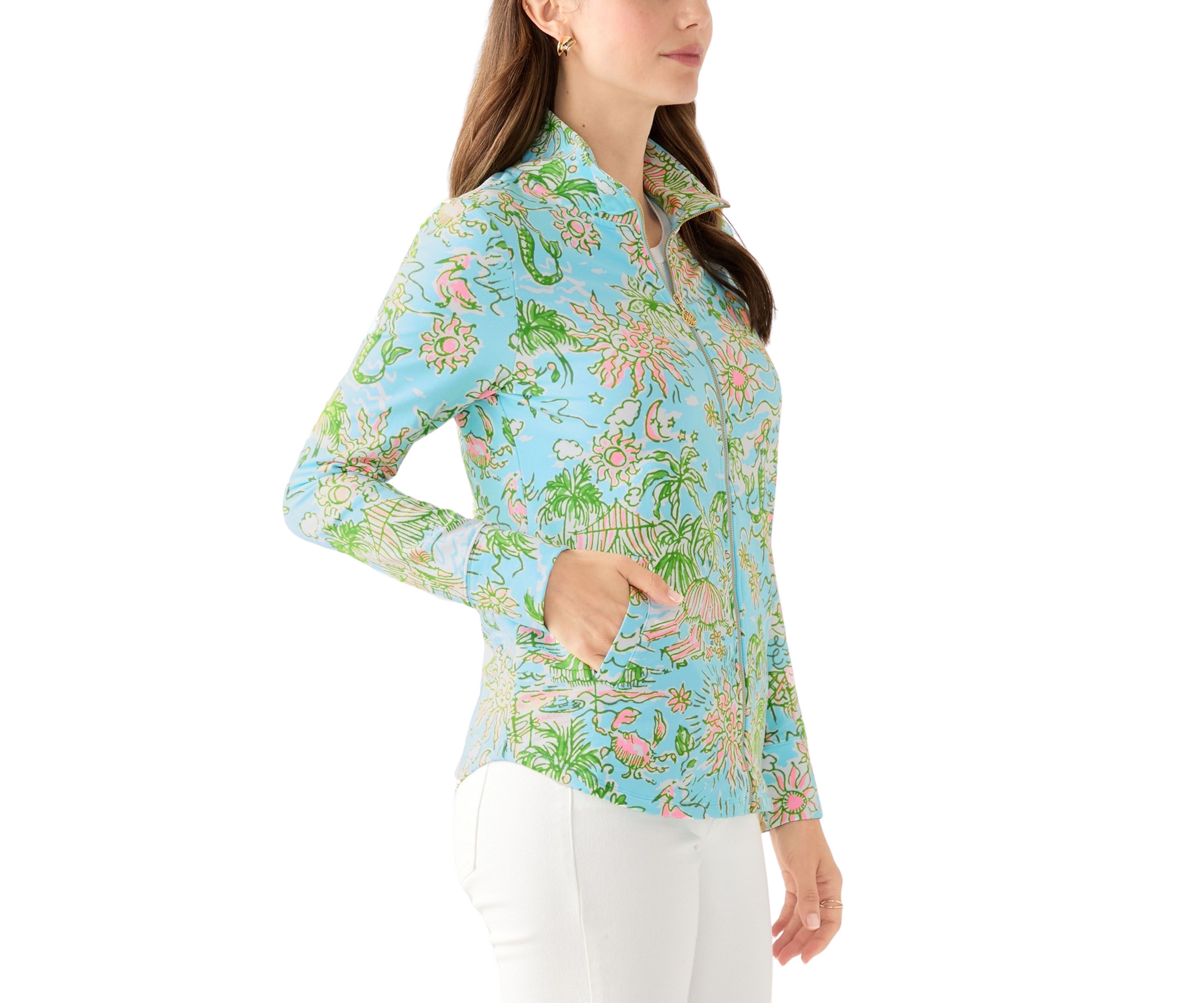 Womens Leona UPF 50+ Full Zip Jacket