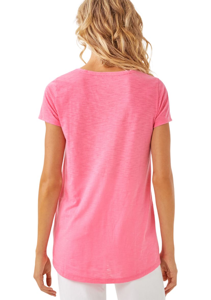 Womens Etta Scoop Neck Top