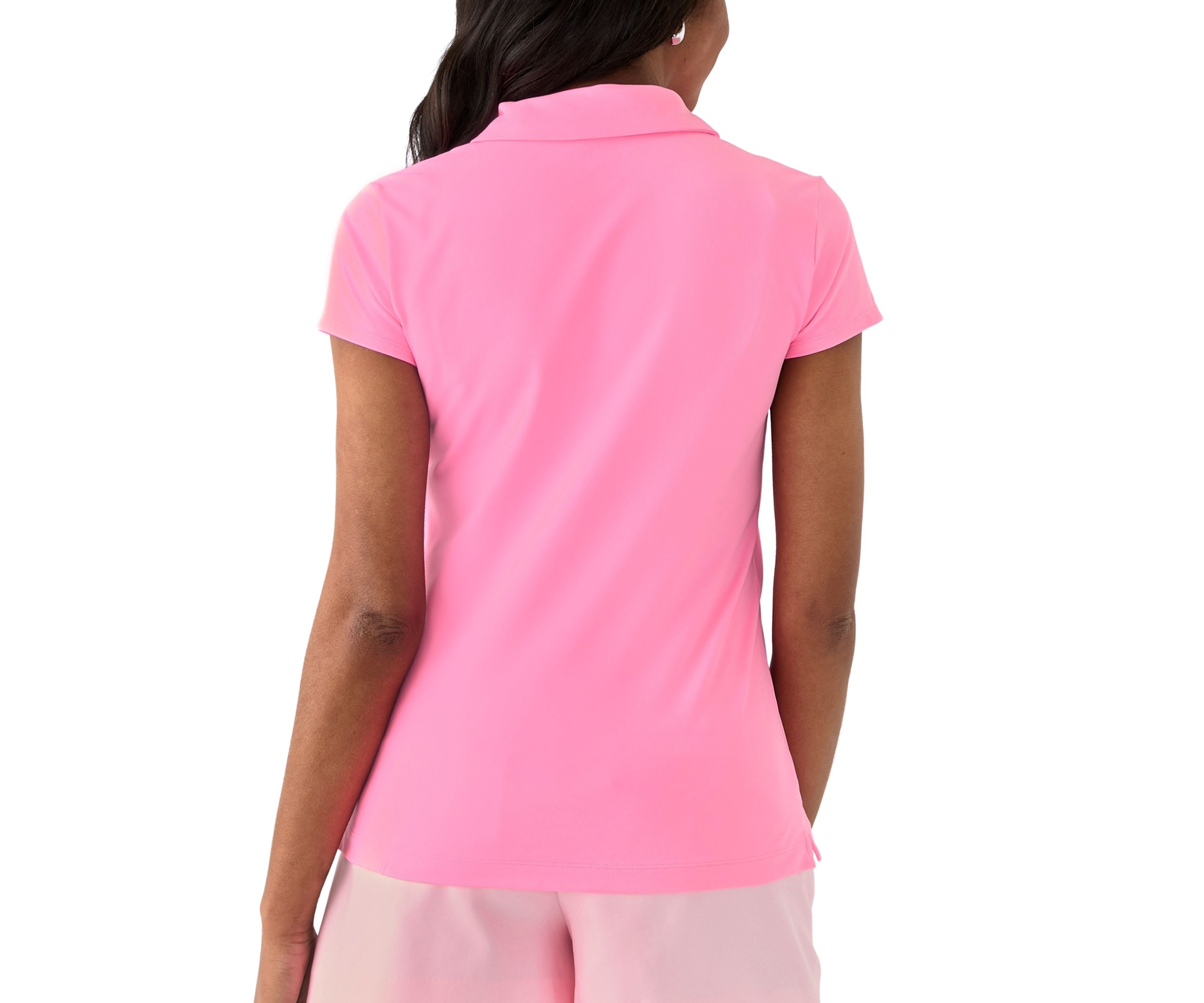 Luxletic Frida Scallop Polo Shirt - UPF 50+
