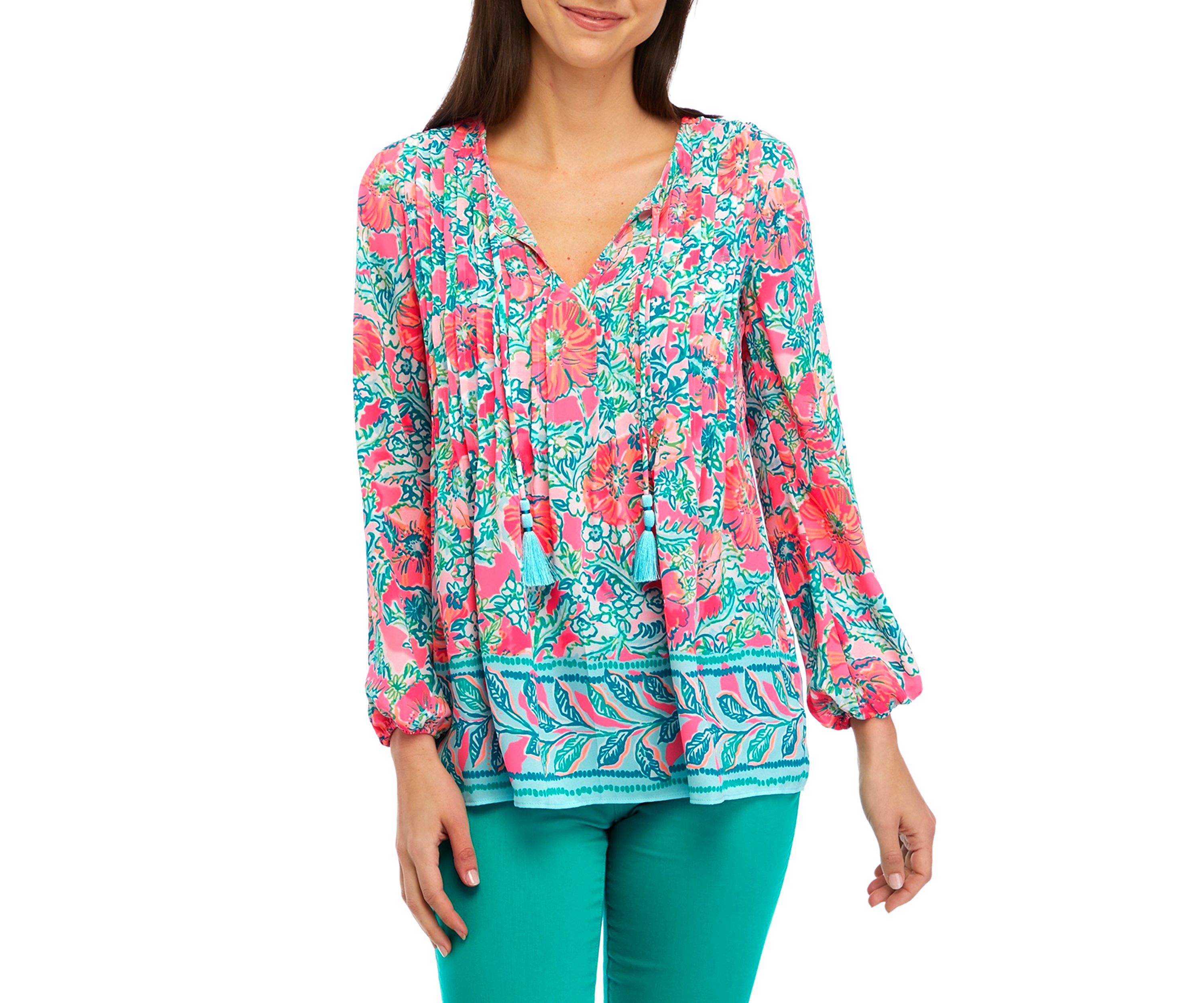 Womens Marilina Long Sleeve Tunic Top 