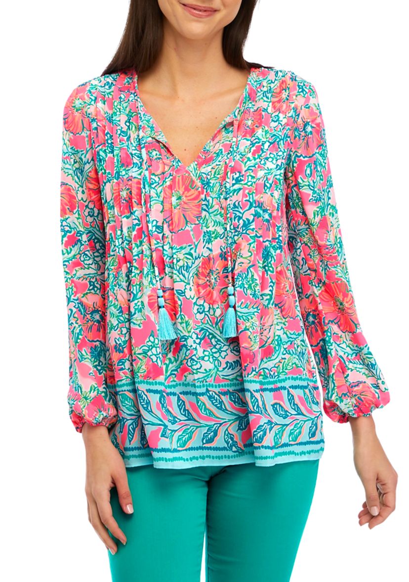 Womens Marilina Long Sleeve Tunic Top 