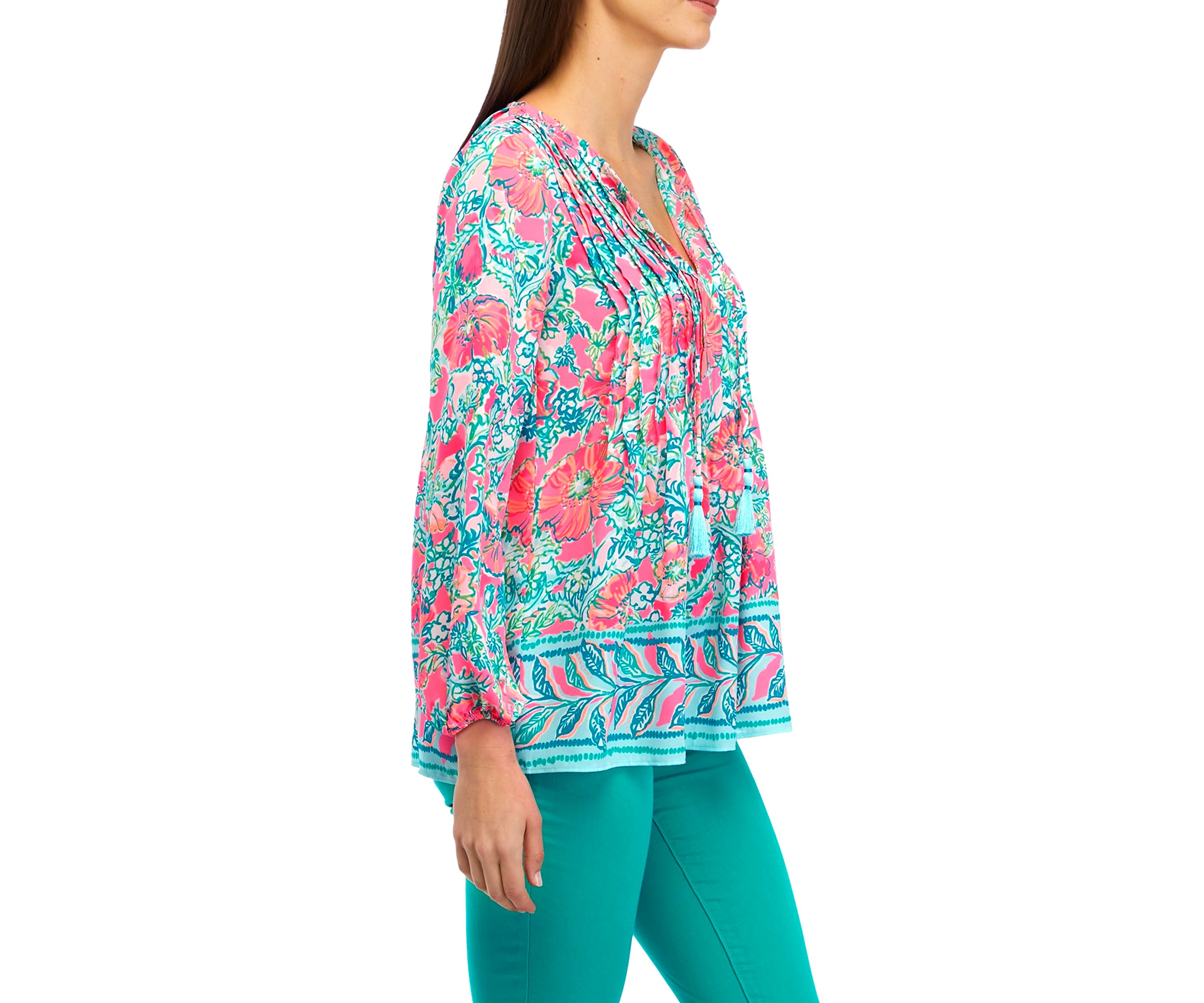 Womens Marilina Long Sleeve Tunic Top 