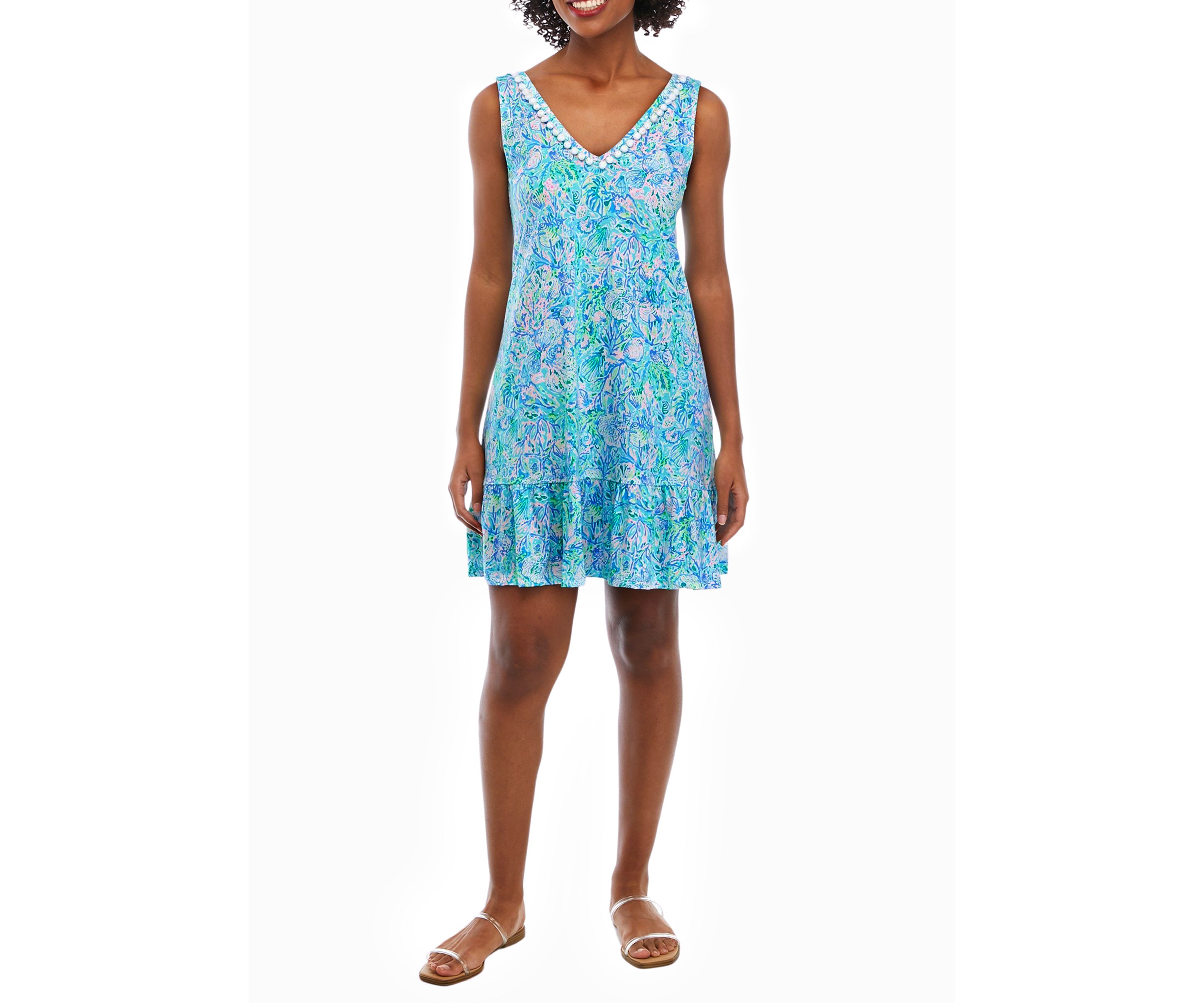 Womens Camilla V-Neck Knit Dress