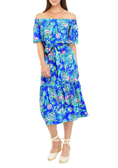 Lilly Pulitzer® Merle Floral Off-the-Shoulder Dress