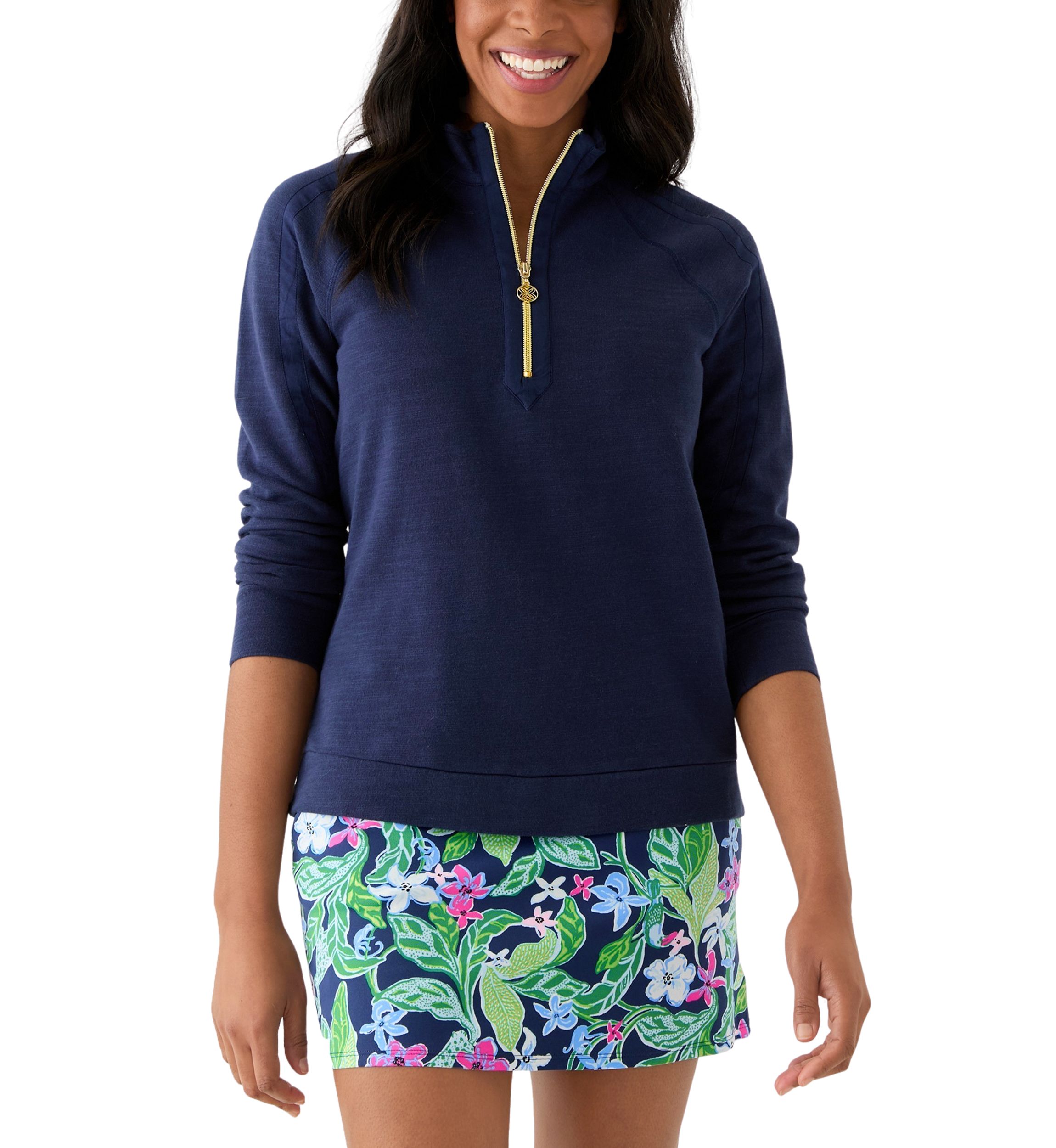 Womens Ashlee Half Zip Pullover Sweatshirt 