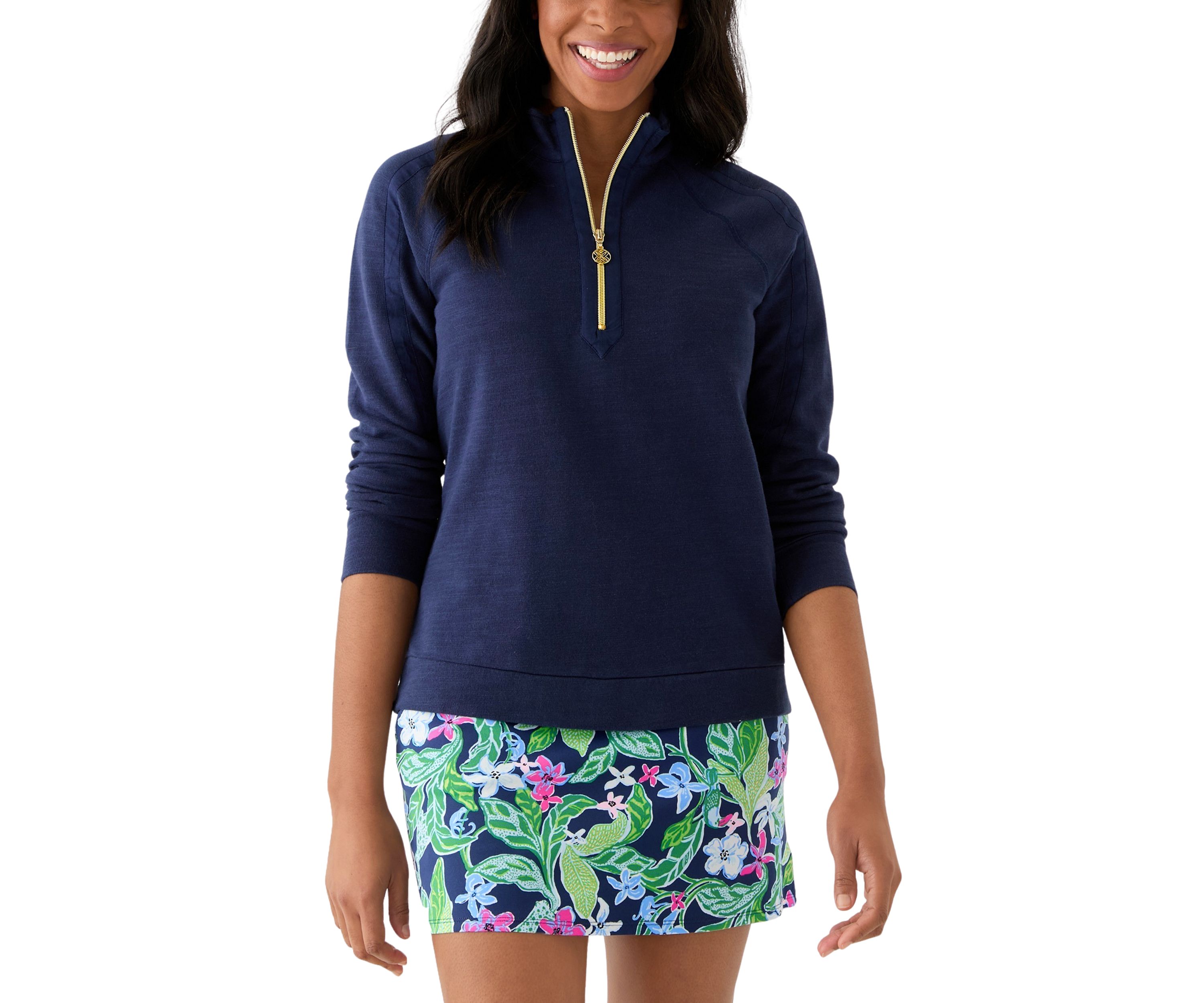 Womens Ashlee Half Zip Pullover Sweatshirt 