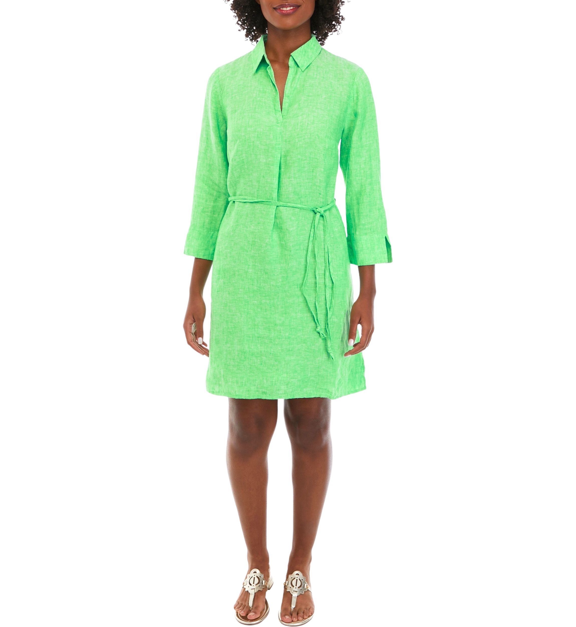 Womens Pilar Linen Tunic Dress