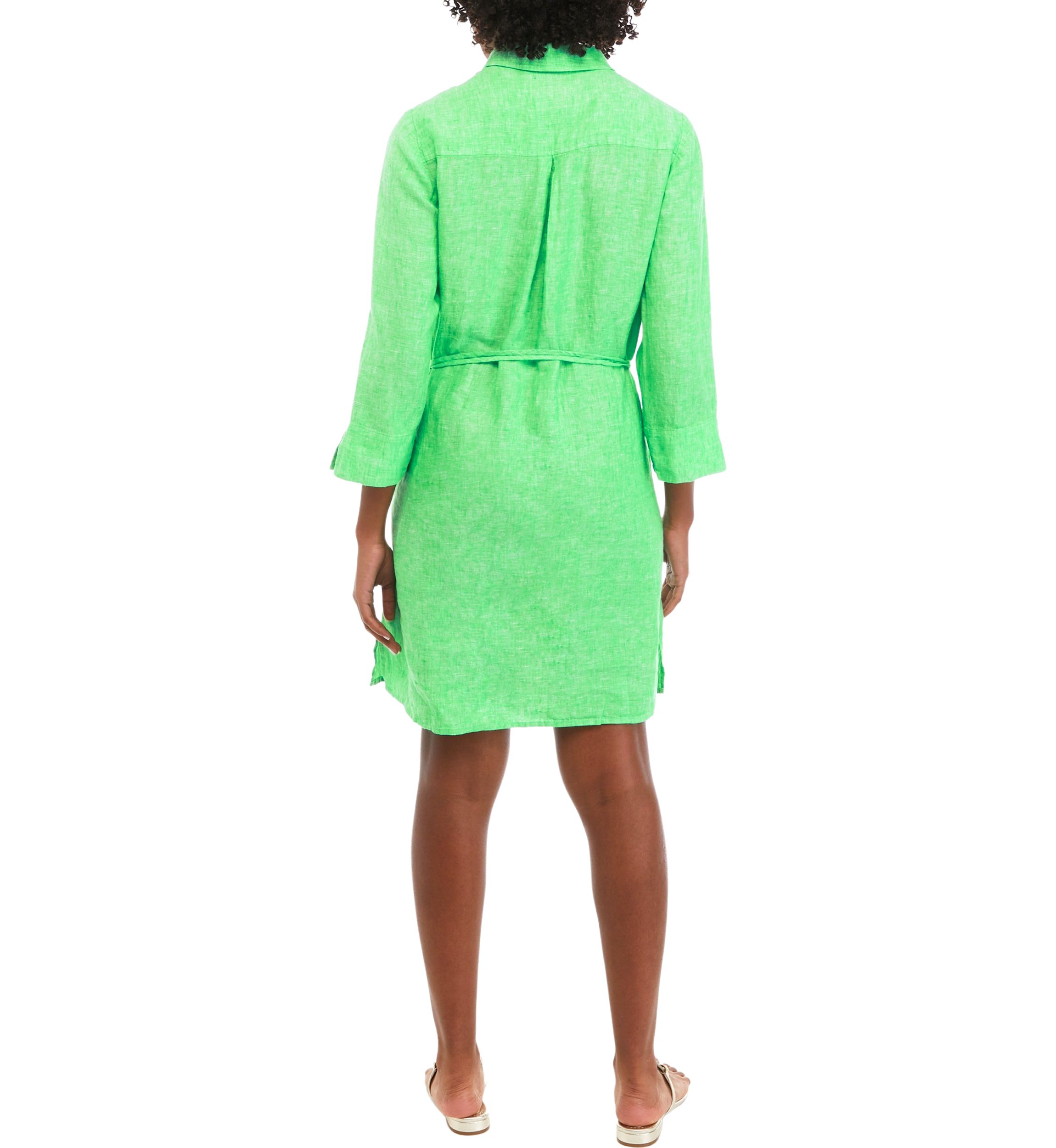 Womens Pilar Linen Tunic Dress