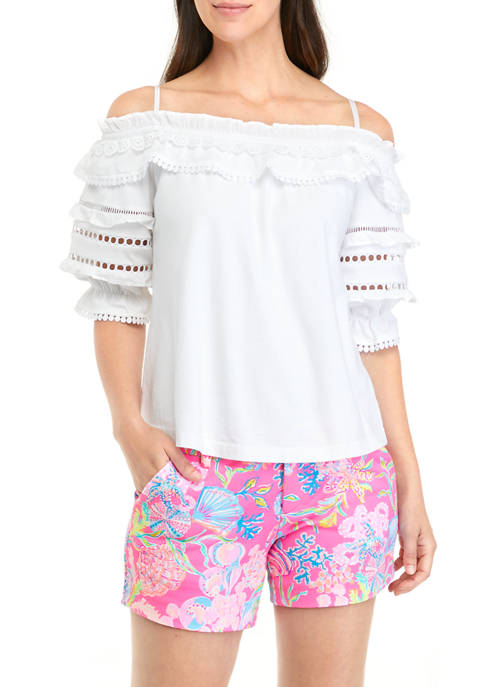 Lilly Pulitzer® Womens Brentwood Off the Shoulder Top