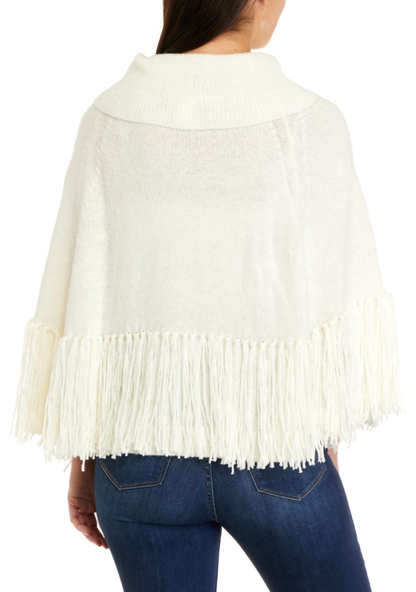 Womens Kip Fringe Poncho