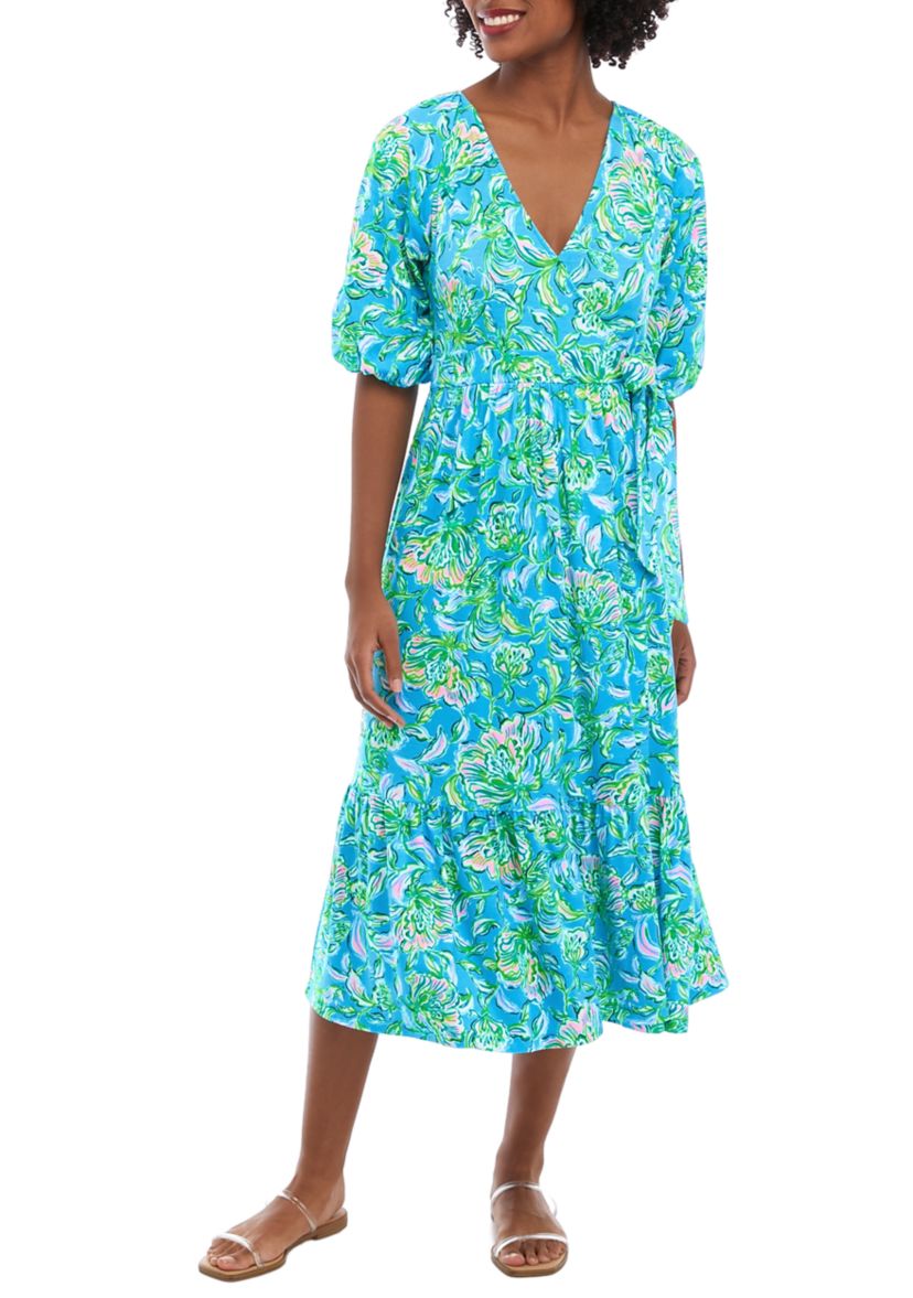 Womens Brantley Knit Wrap Dress
