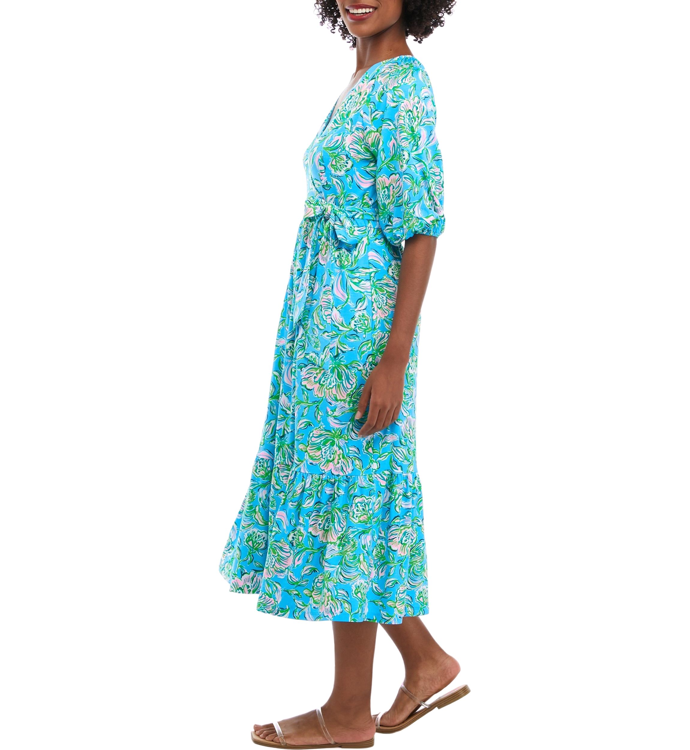 Womens Brantley Knit Wrap Dress