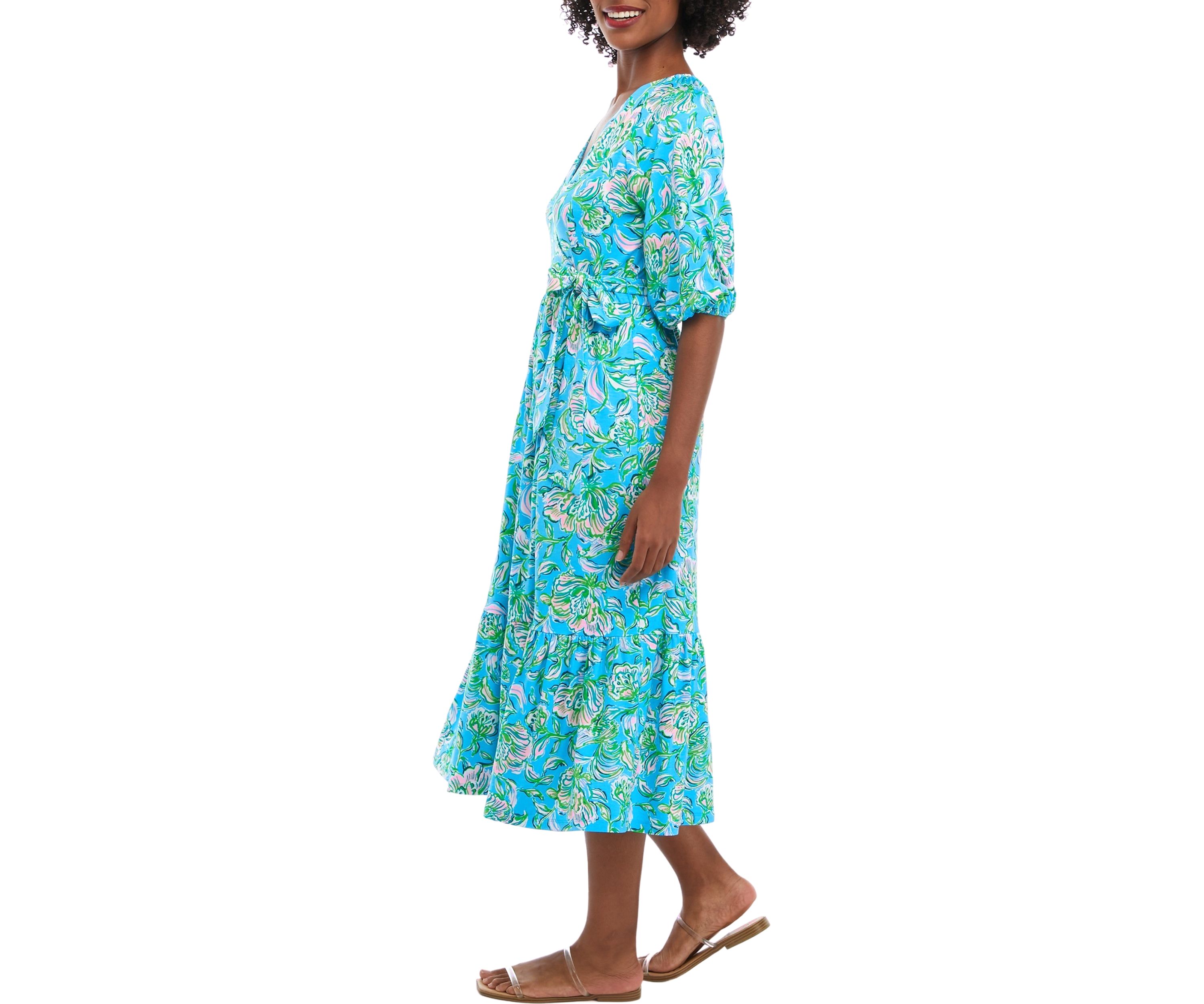 Womens Brantley Knit Wrap Dress