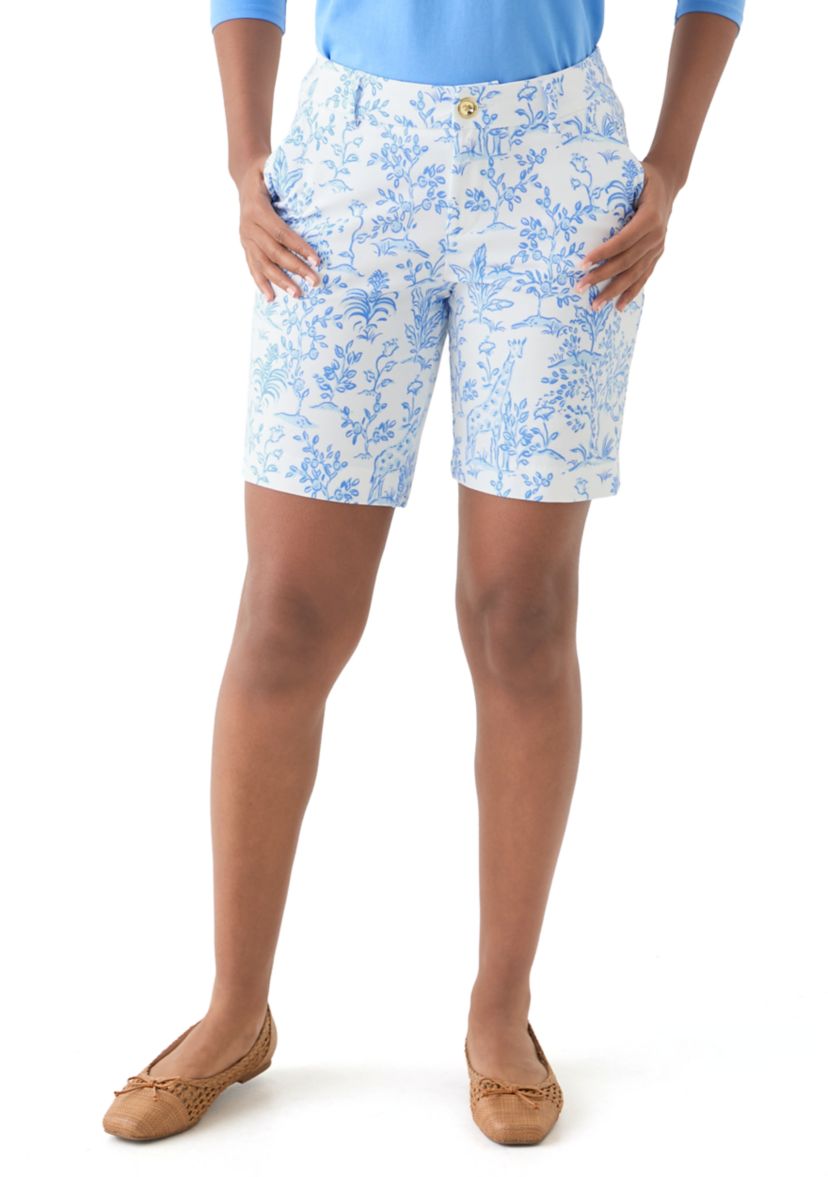 Womens Natia Mid Rise Knit Shorts