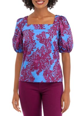 Lilly Pulitzer® Women's Torrey Short Puff Sleeve Top | belk