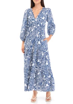 Lilly Pulitzer® Deacon 3/4 Sleeve V-Neck Maxi Dress | belk