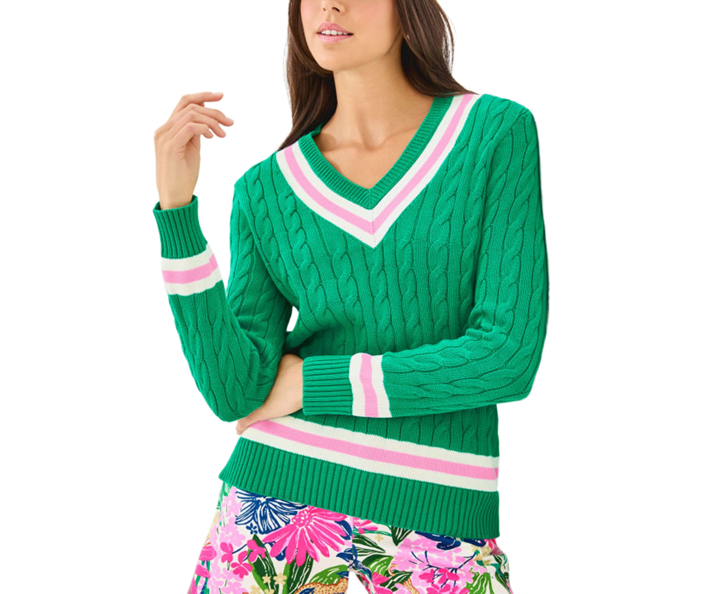 Womens Brockton Sweater with Tipping