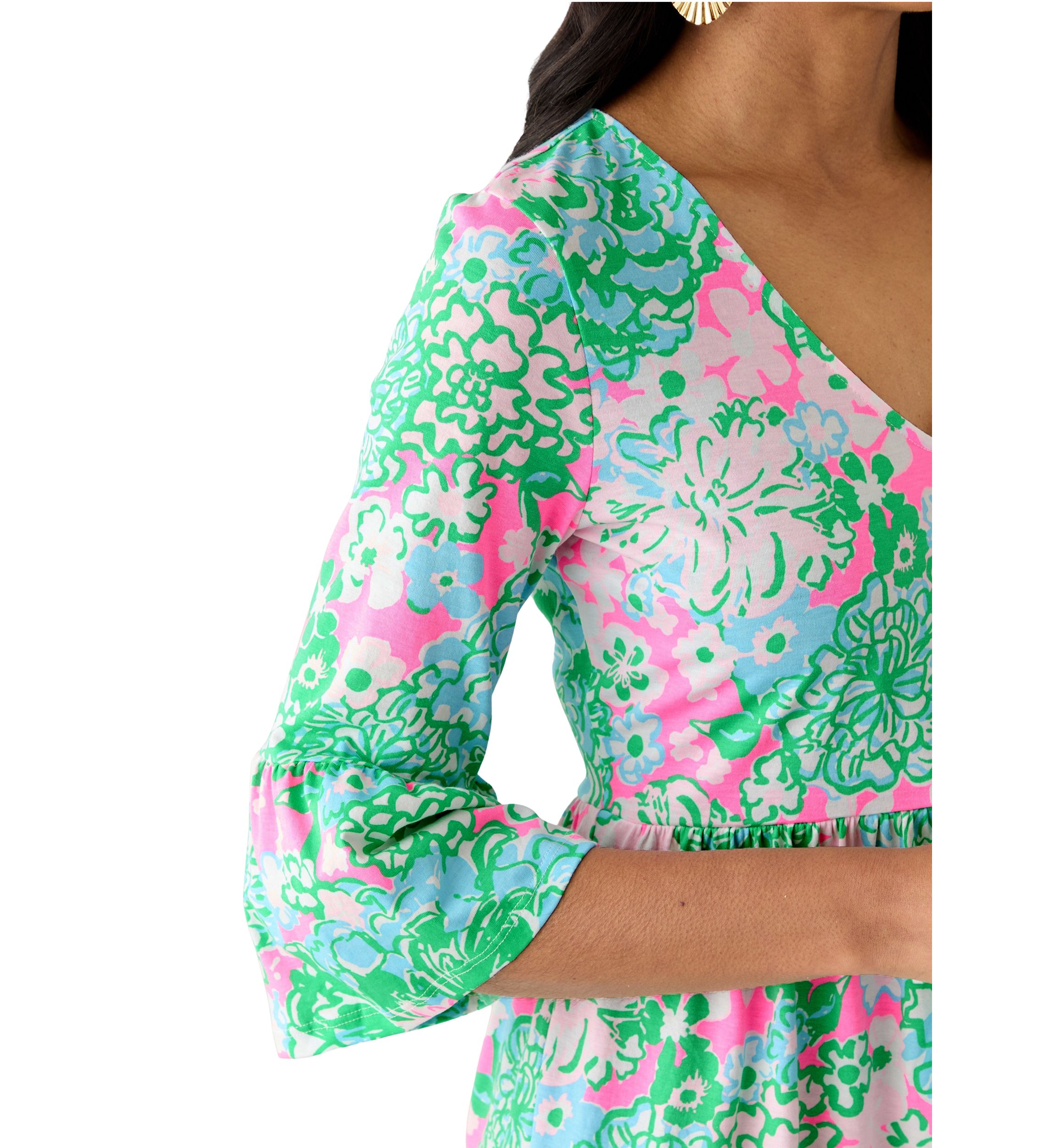 Womens Jannie Bell Sleeve Dress