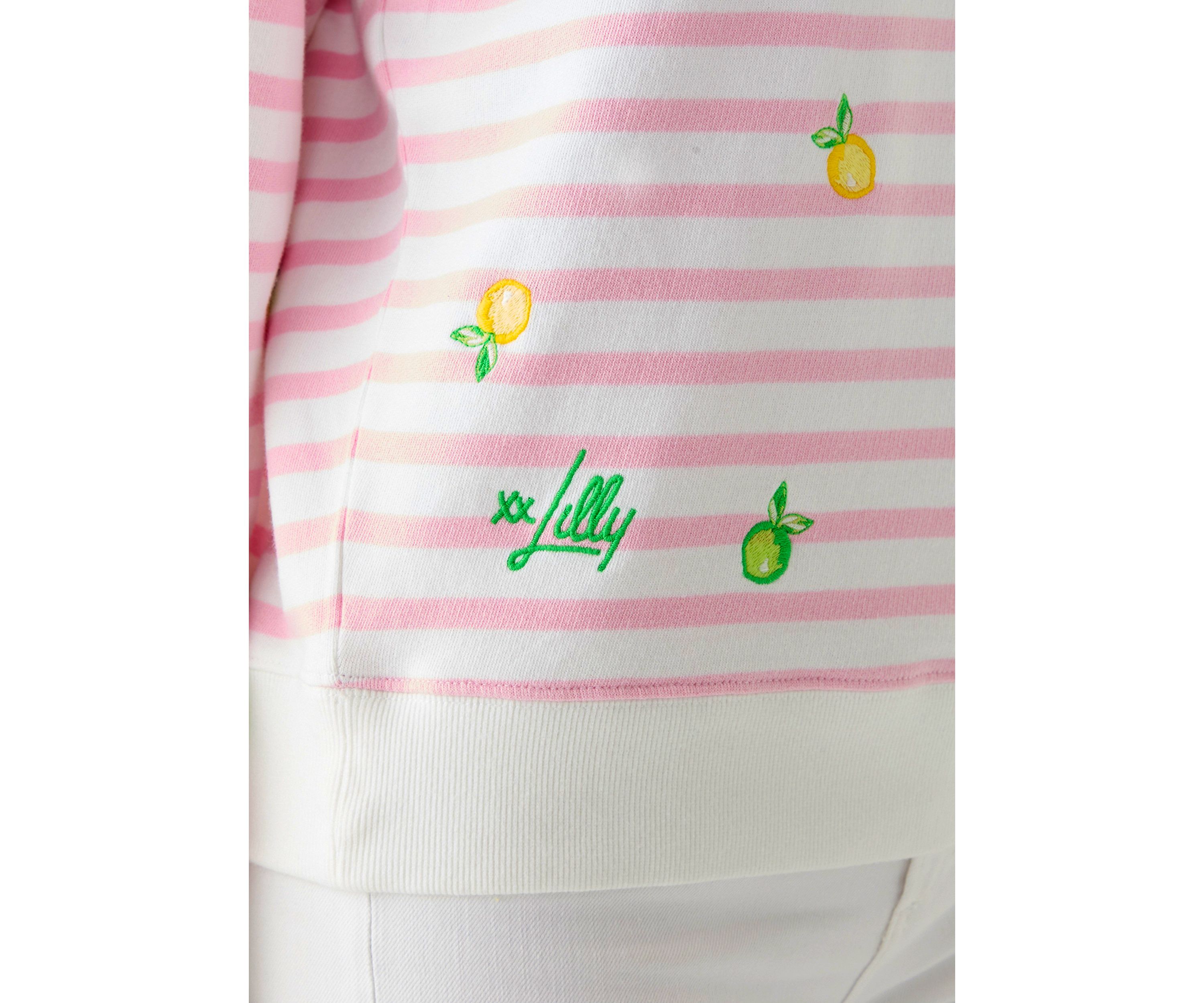 Womens Make Limeade Half Drop Embroidered Sweatshirt