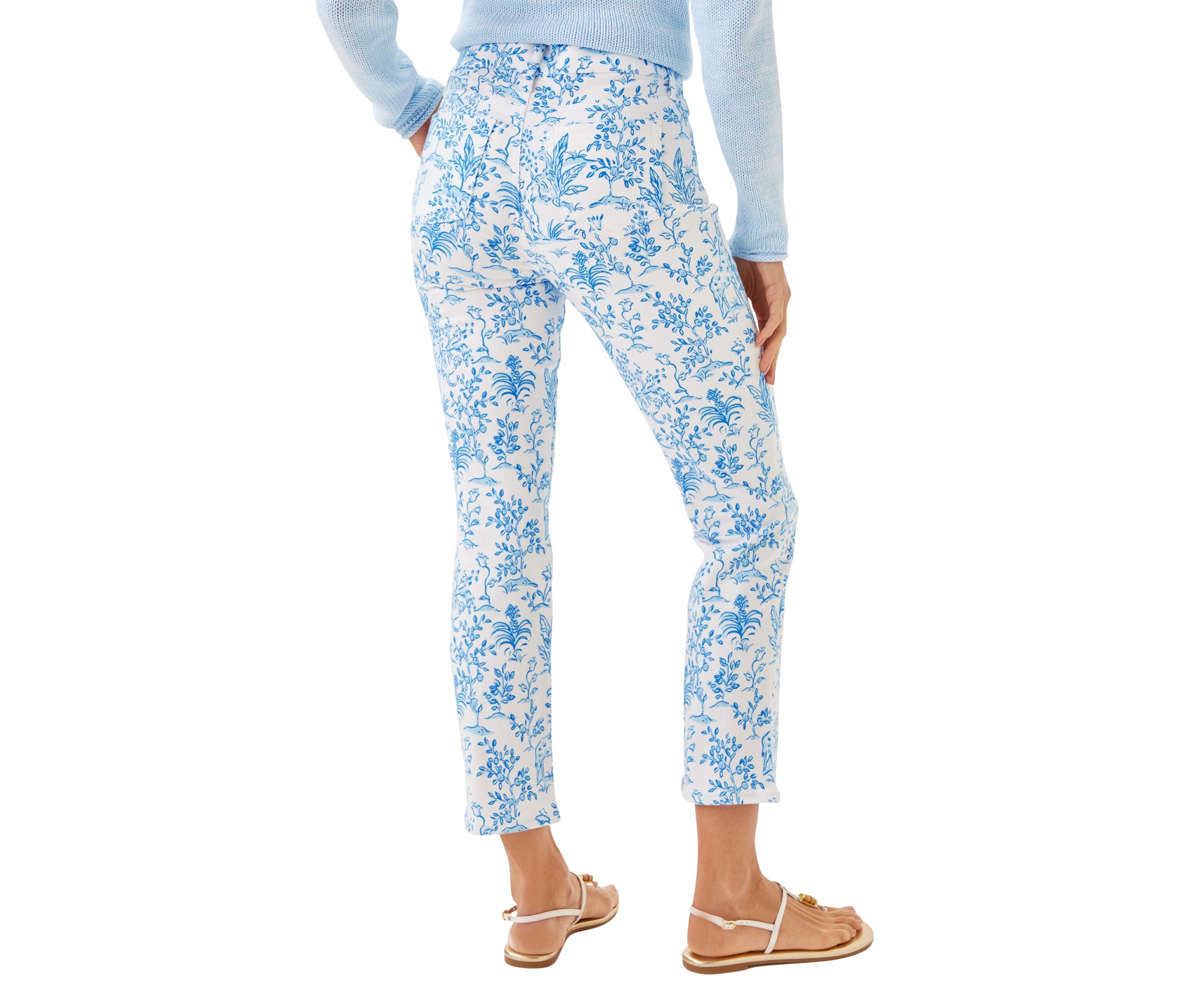 Womens Annet Crop Flare Jeans