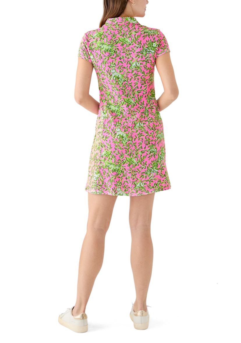 Womens Luxletic Frida Scallop Polo Dress