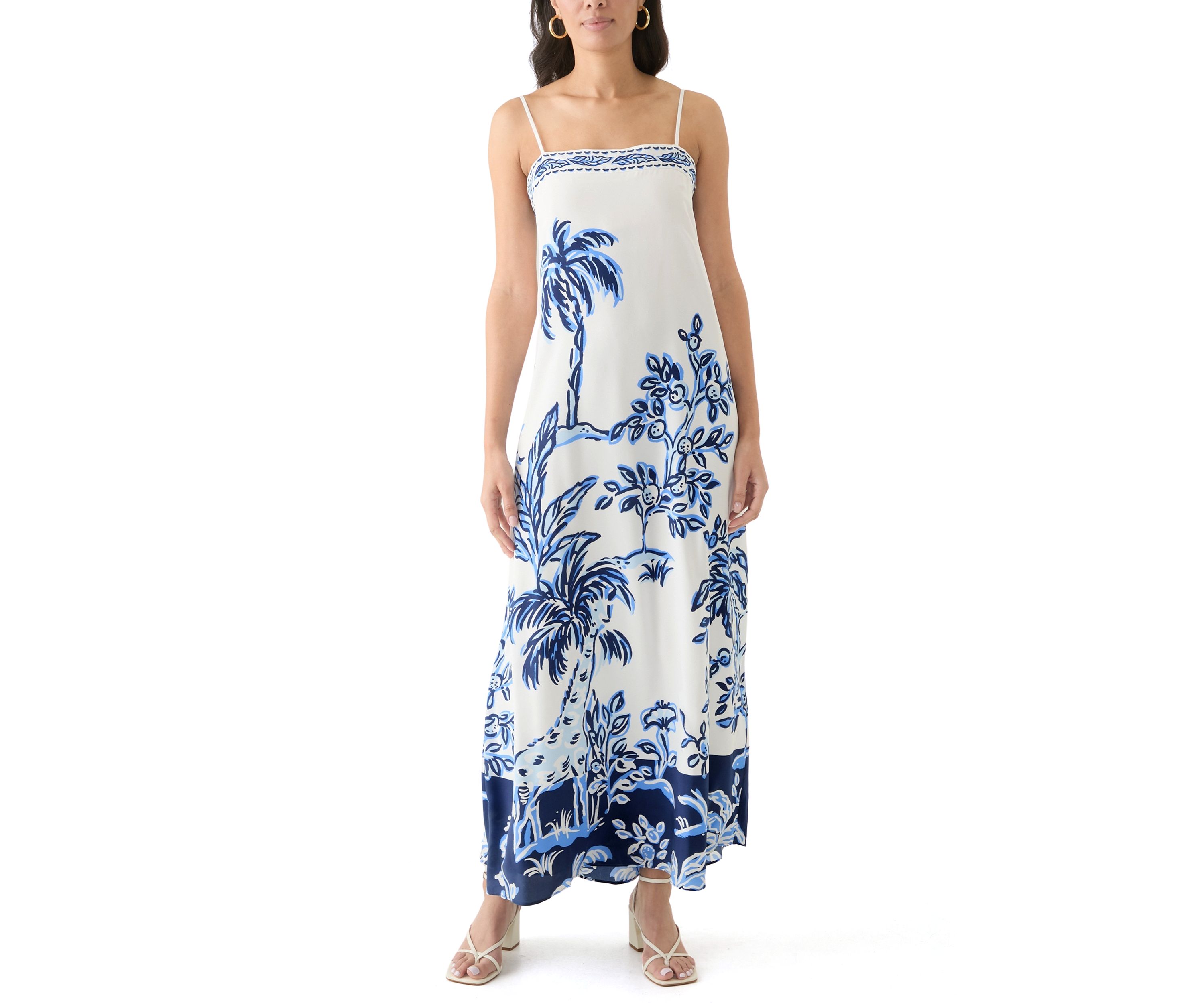 Womens Jesslyn Silk Maxi Slip Dress