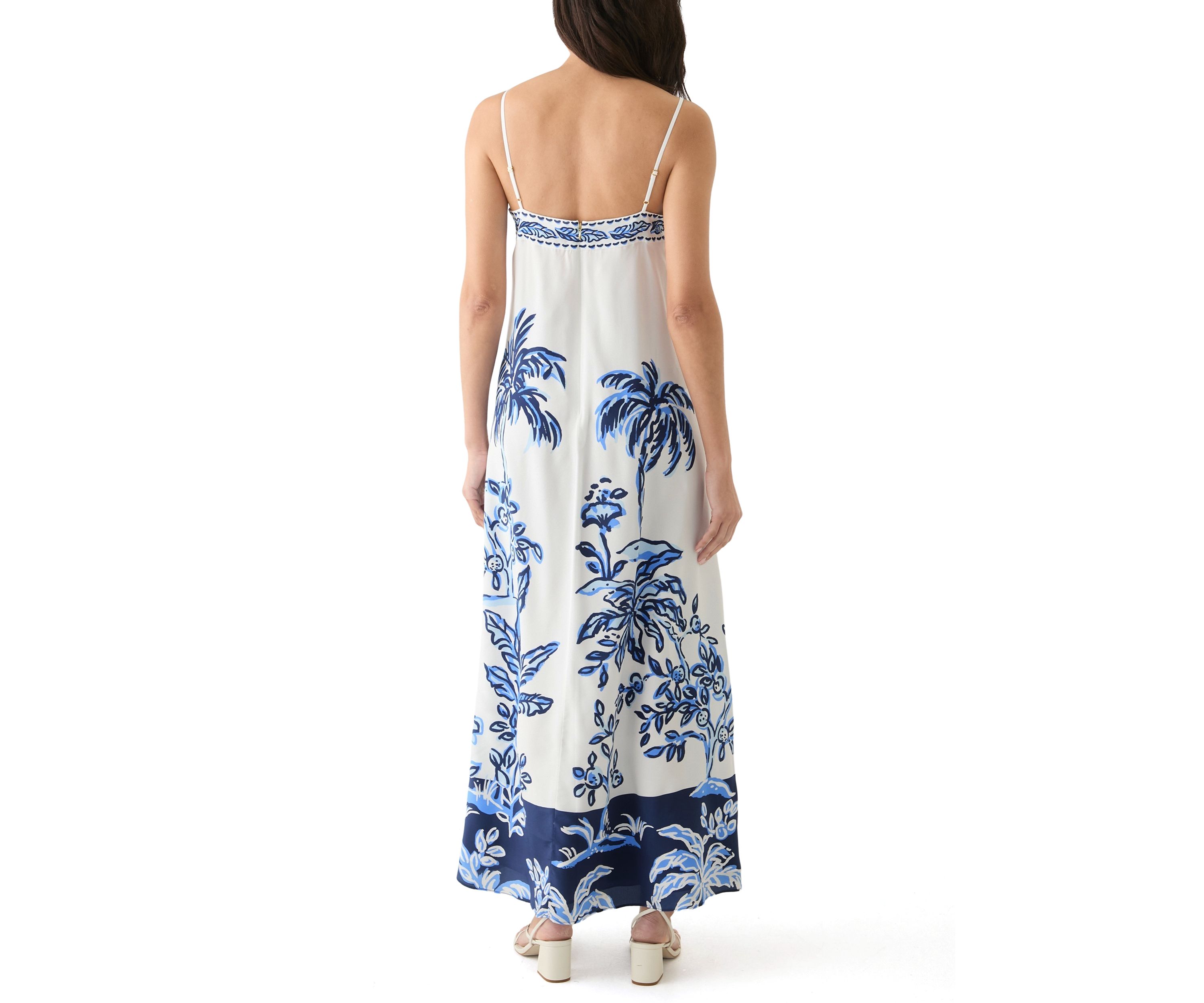 Womens Jesslyn Silk Maxi Slip Dress