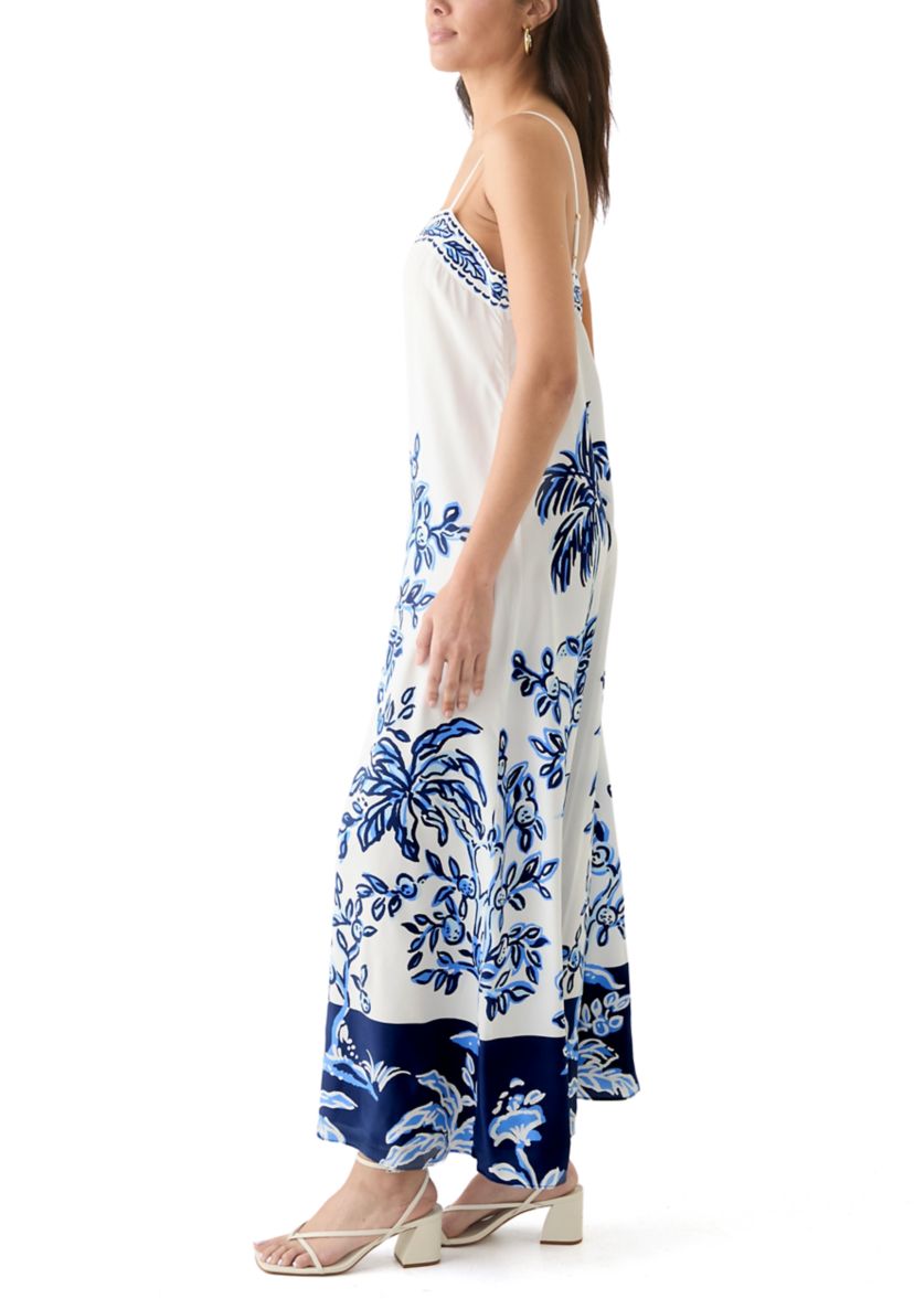 Womens Jesslyn Silk Maxi Slip Dress