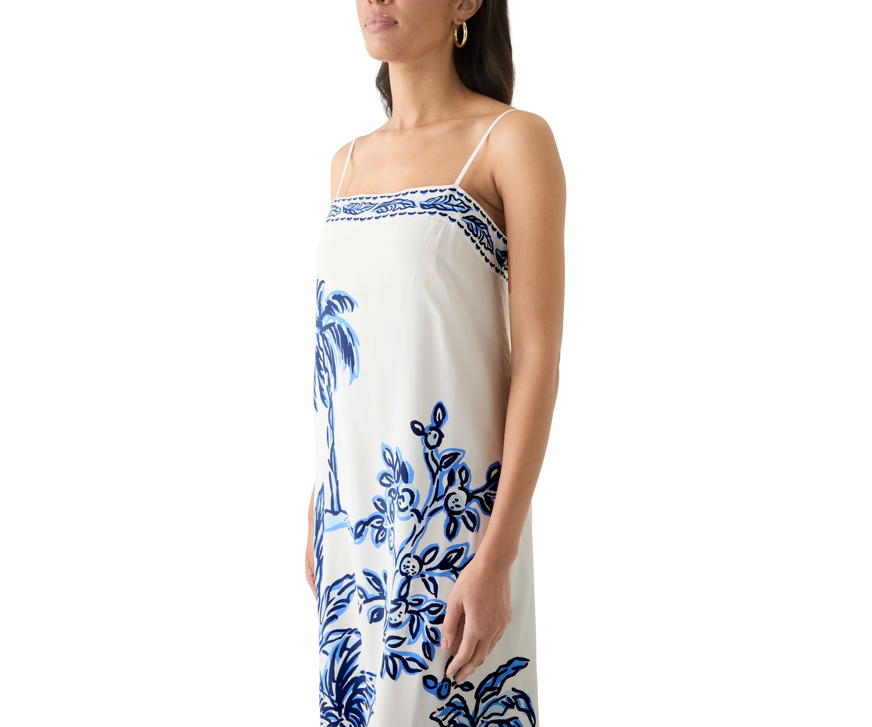 Womens Jesslyn Silk Maxi Slip Dress