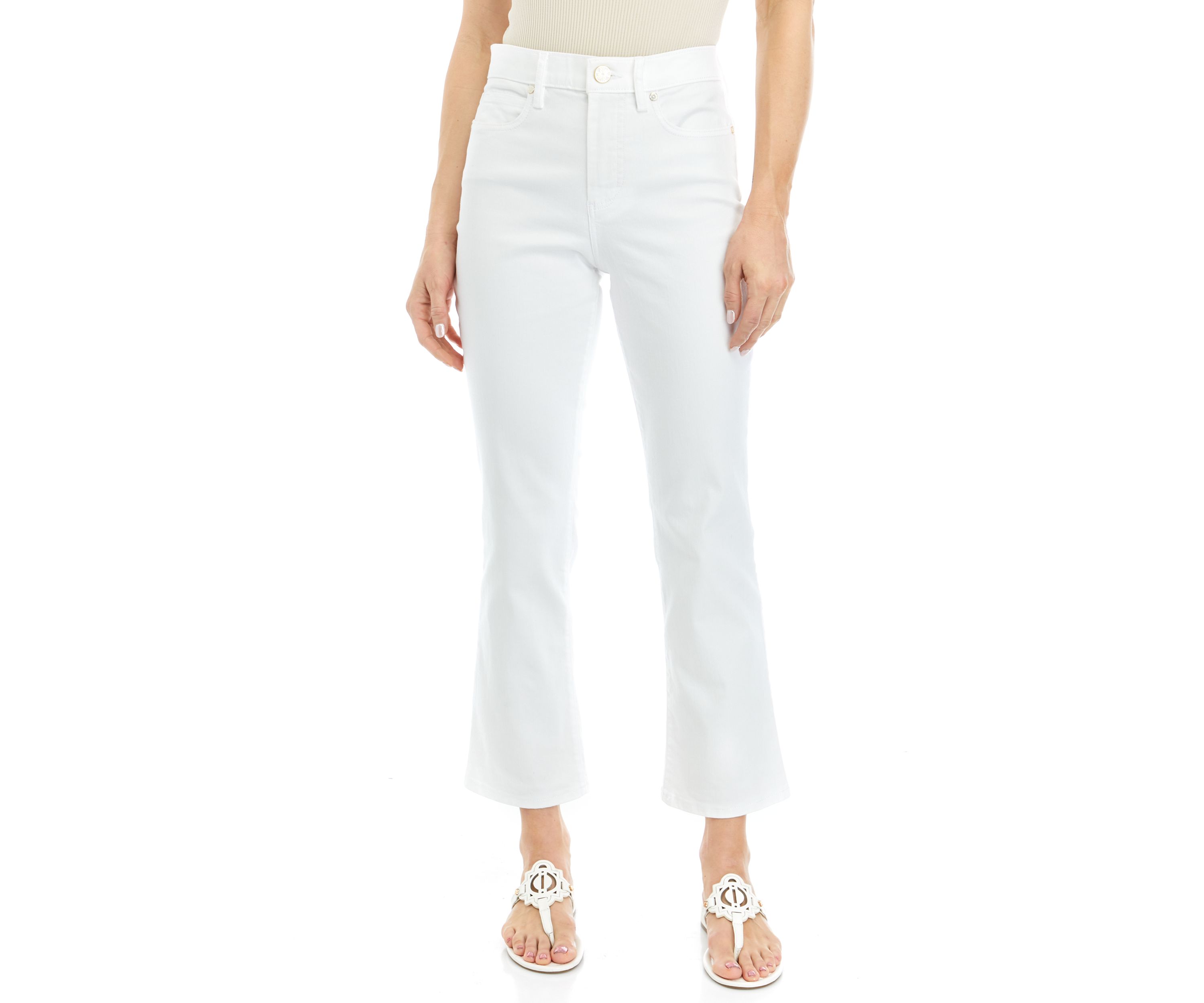 Annet High Rise Crop Flare Jeans