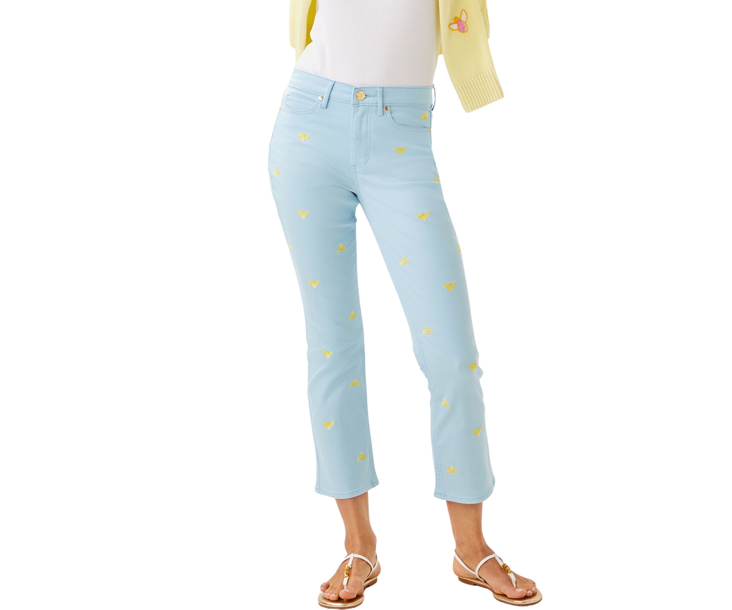 Womens Annet Cropped Flare Jeans