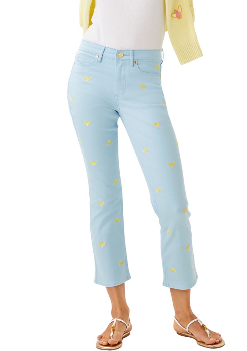 Womens Annet Cropped Flare Jeans