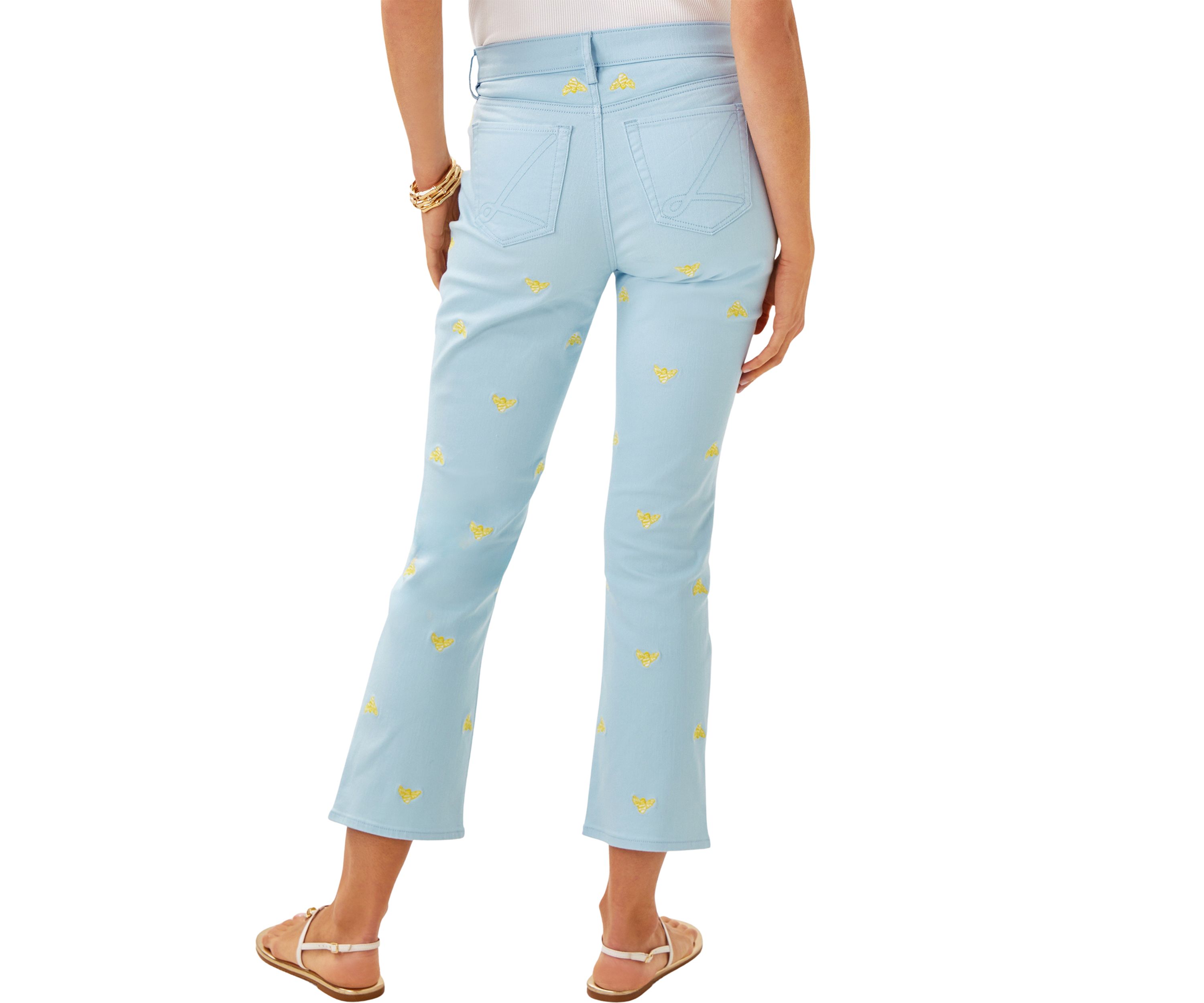 Womens Annet Cropped Flare Jeans