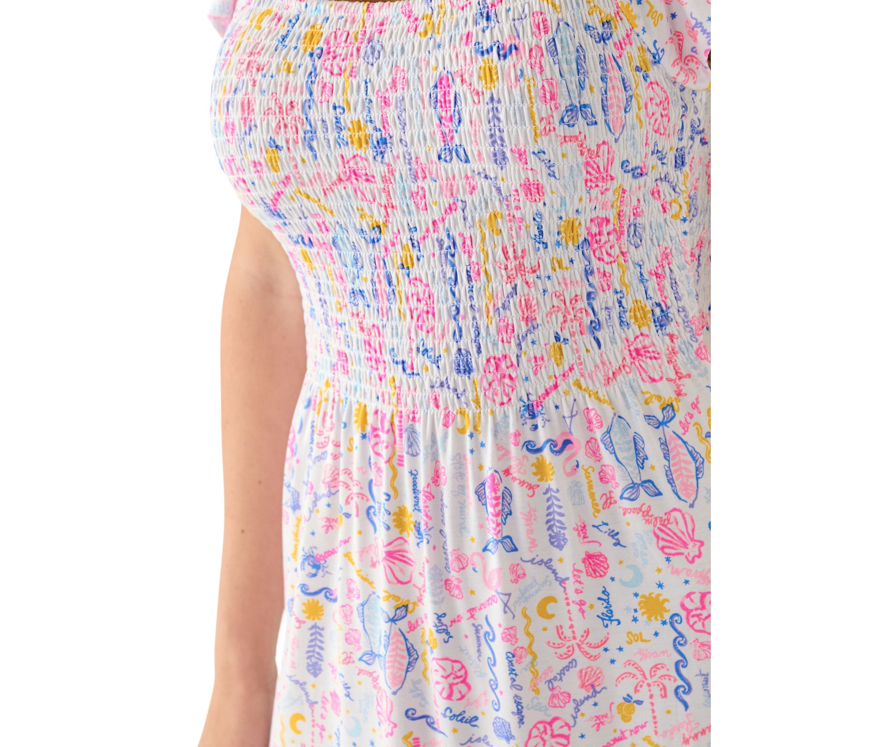 Womens Jilly Smocked Dress
