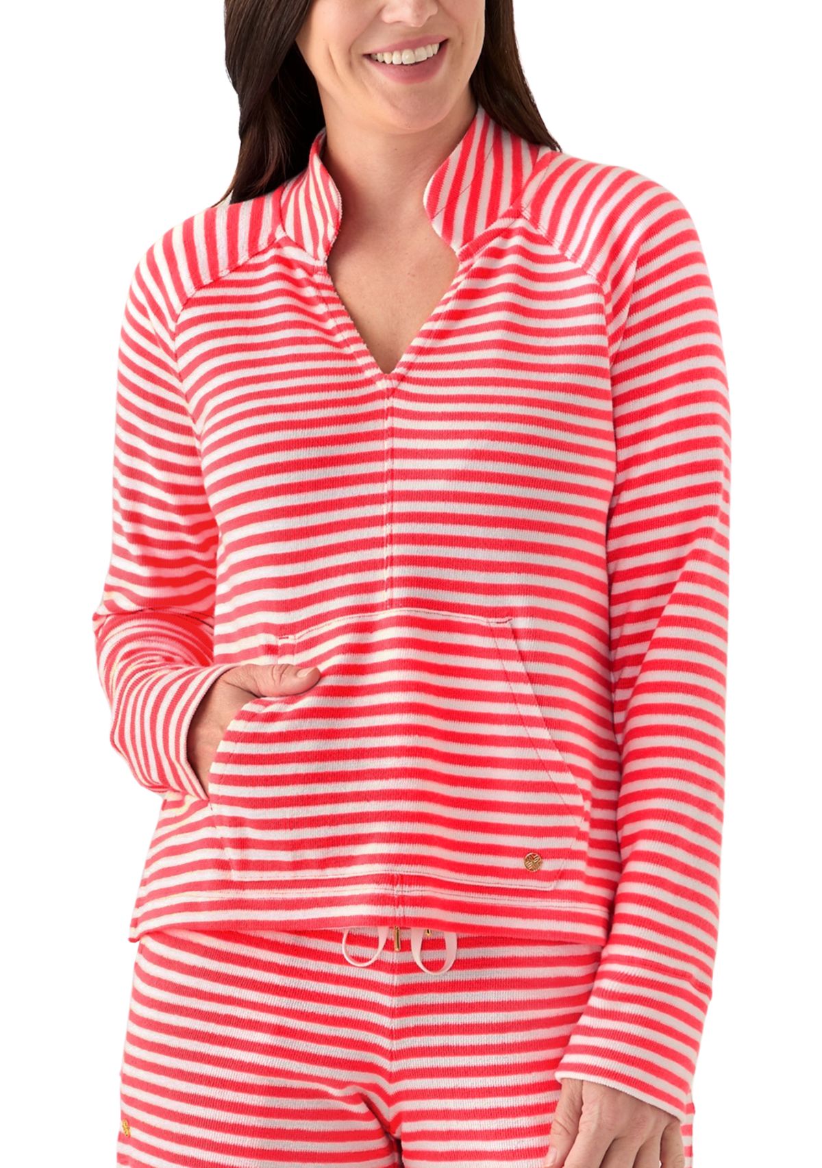 Womens Cassi Popover Saint-Tropez Top 