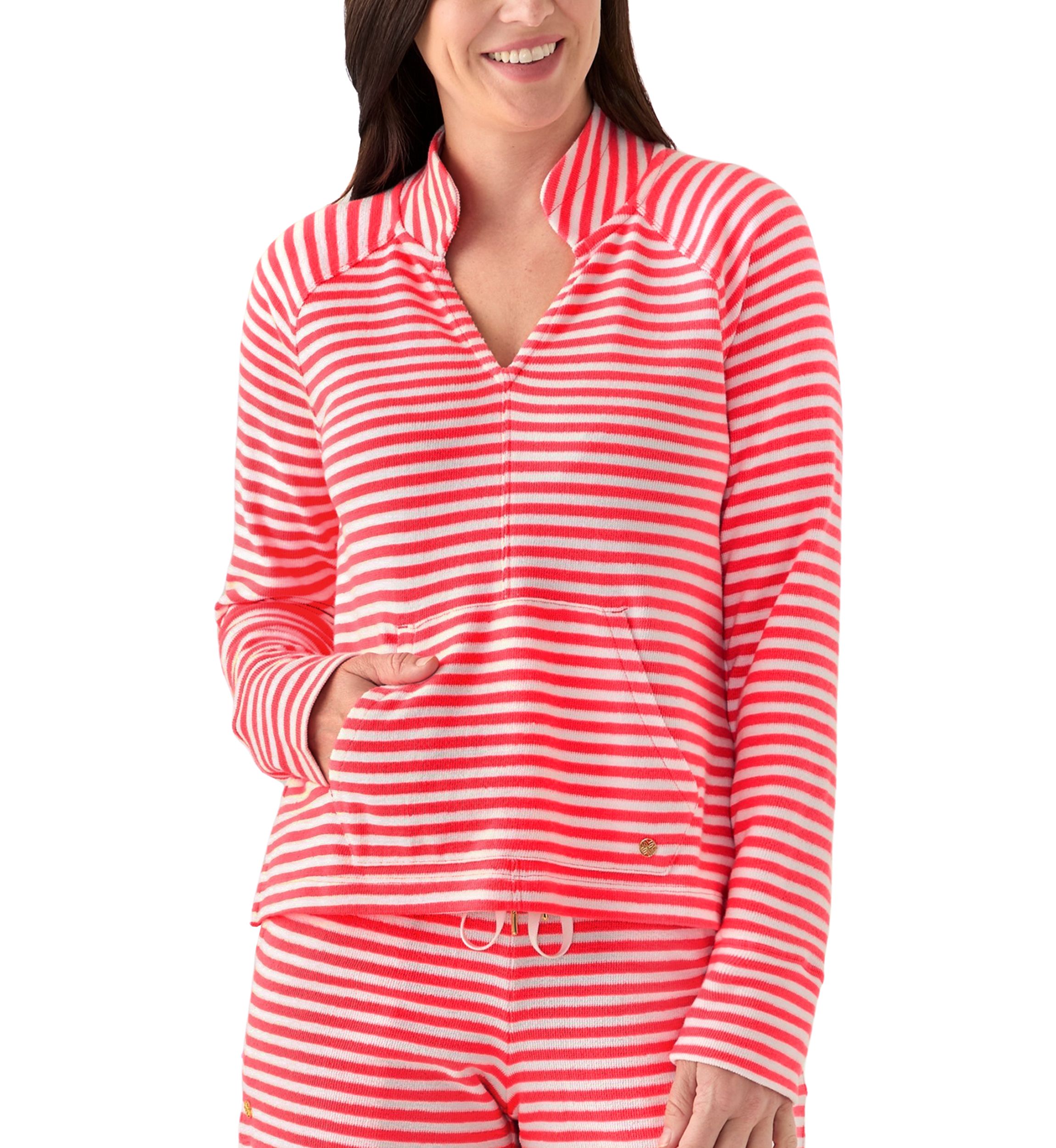 Womens Cassi Popover Saint-Tropez Top 