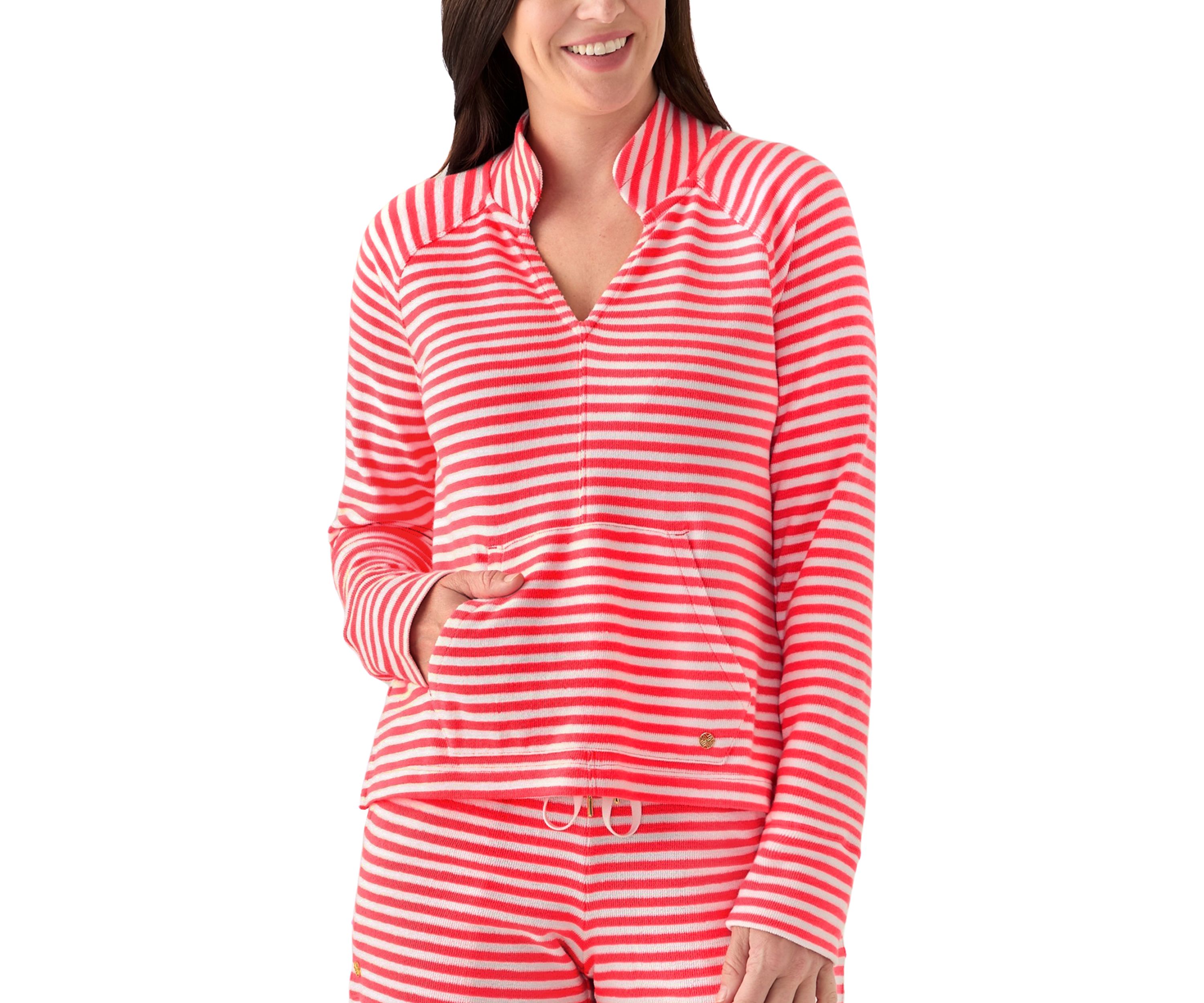 Womens Cassi Popover Saint-Tropez Top 