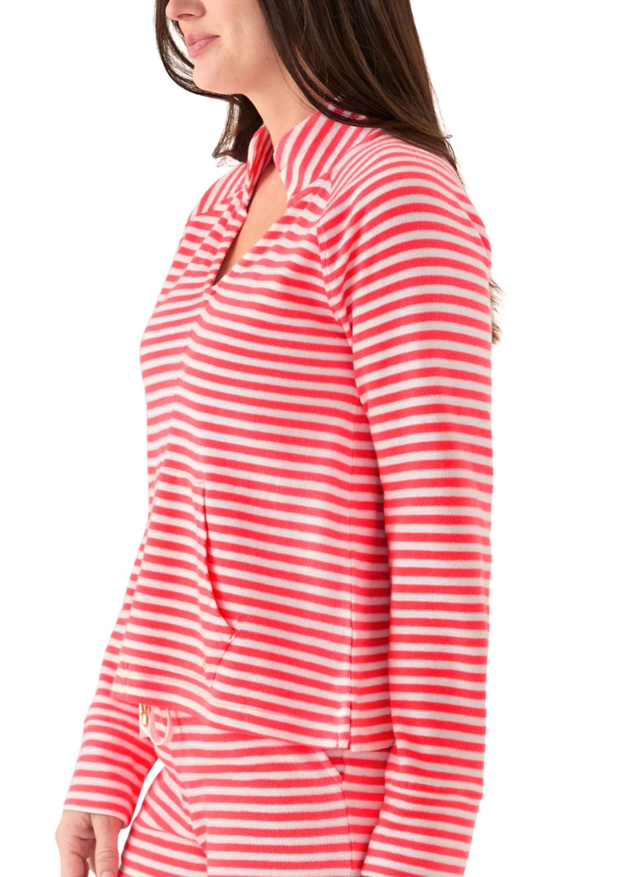 Womens Cassi Popover Saint-Tropez Top 
