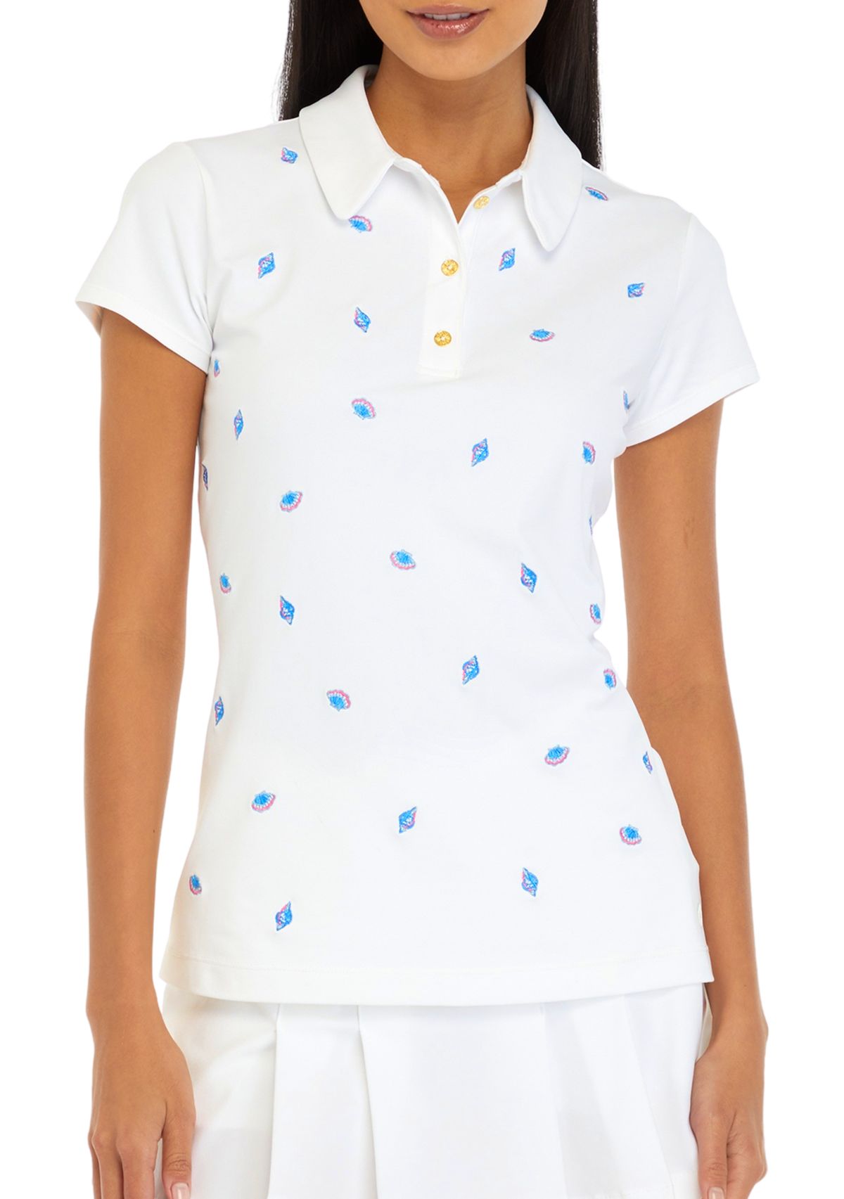 Womens UPF 50+ Luxletic Frida Polo Shirt