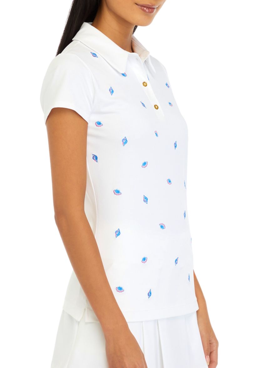 Womens UPF 50+ Luxletic Frida Polo Shirt
