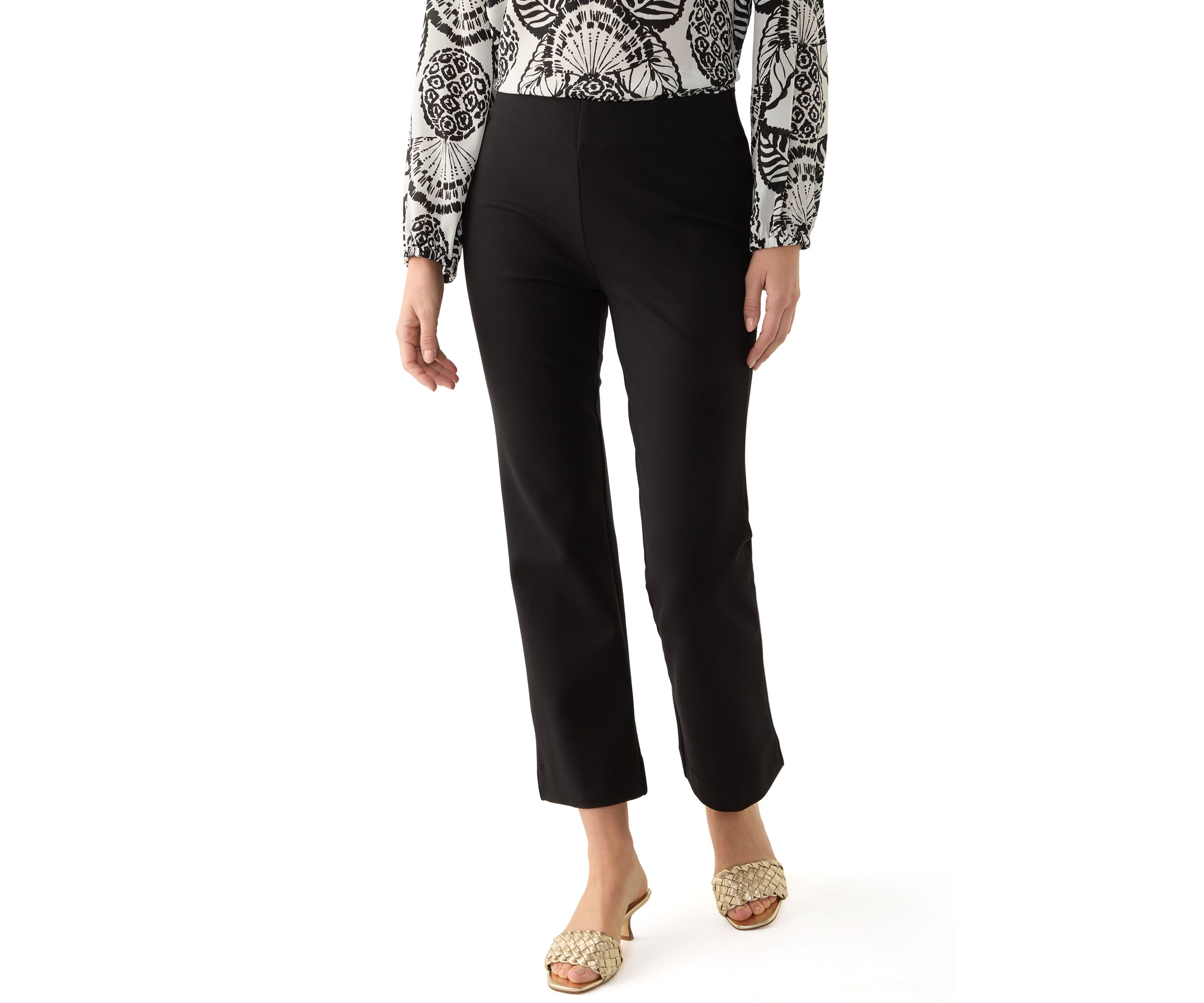 Christabel Ponte Crop Flare Pants 
