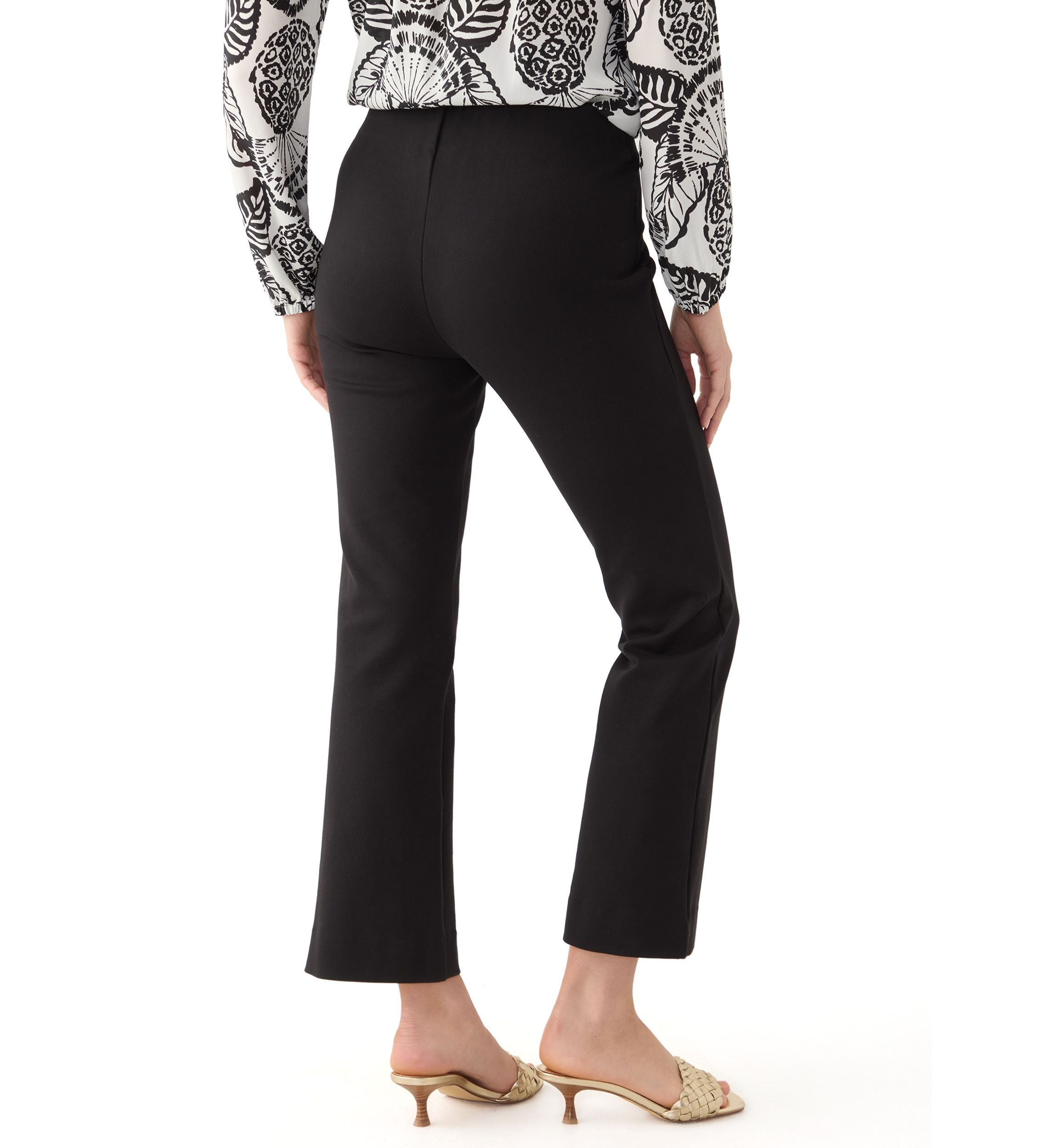Christabel Ponte Crop Flare Pants 