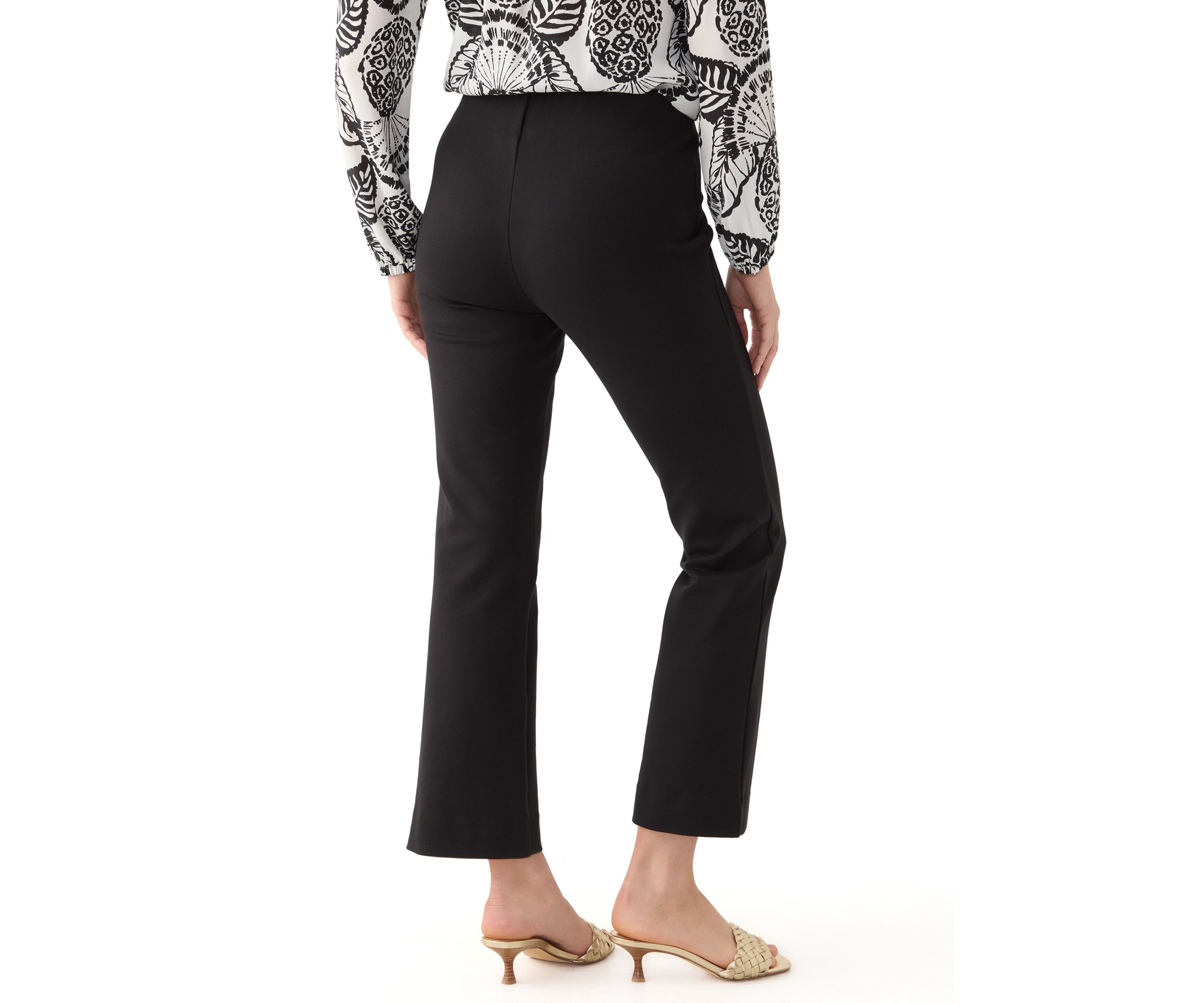 Christabel Ponte Crop Flare Pants 