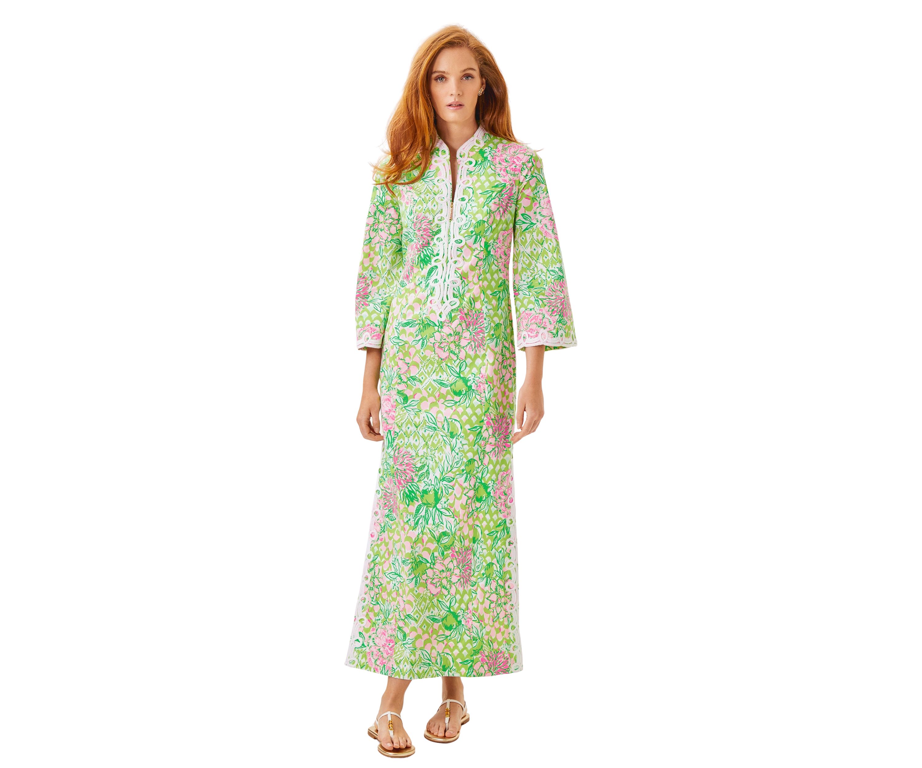 Womens Shealyn Maxi Caftan Shift Dress