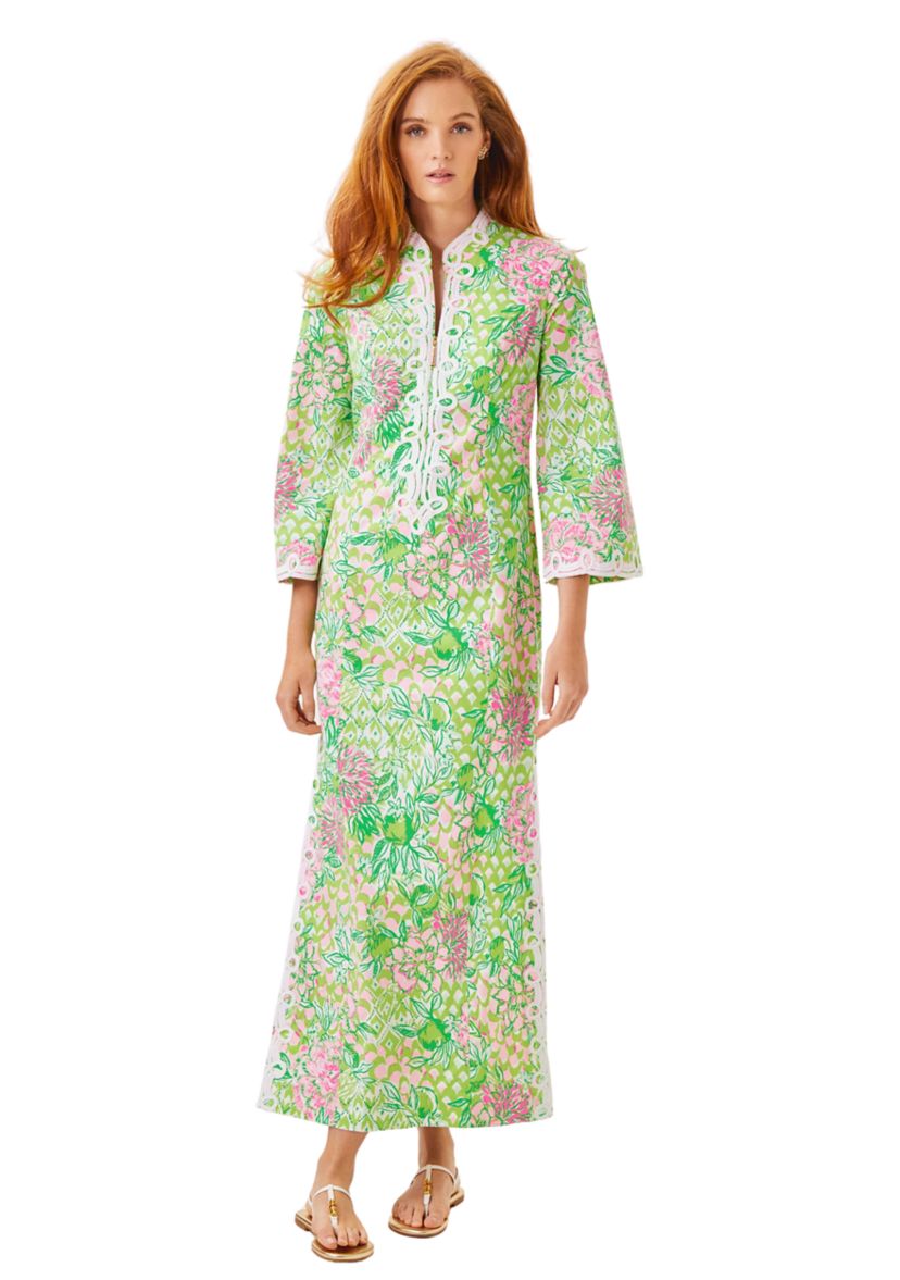 Womens Shealyn Maxi Caftan Shift Dress