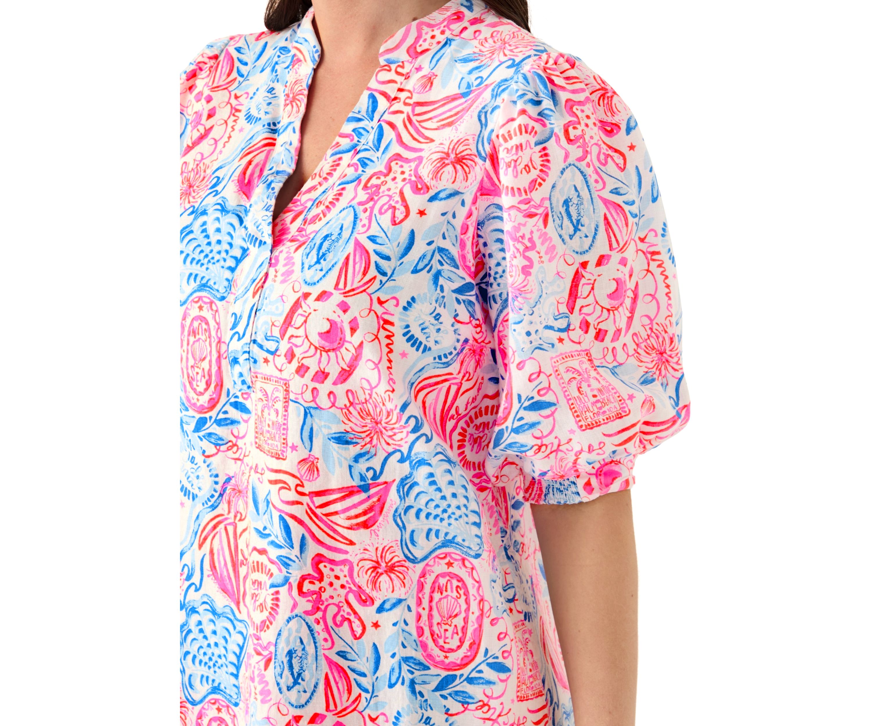 Womens Mialeigh Linen Dress