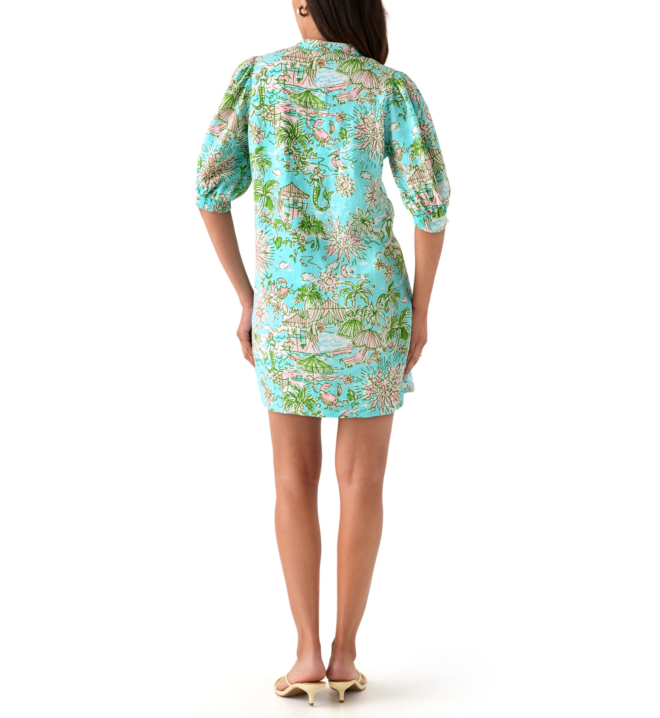 Womens Mialeigh Linen Dress